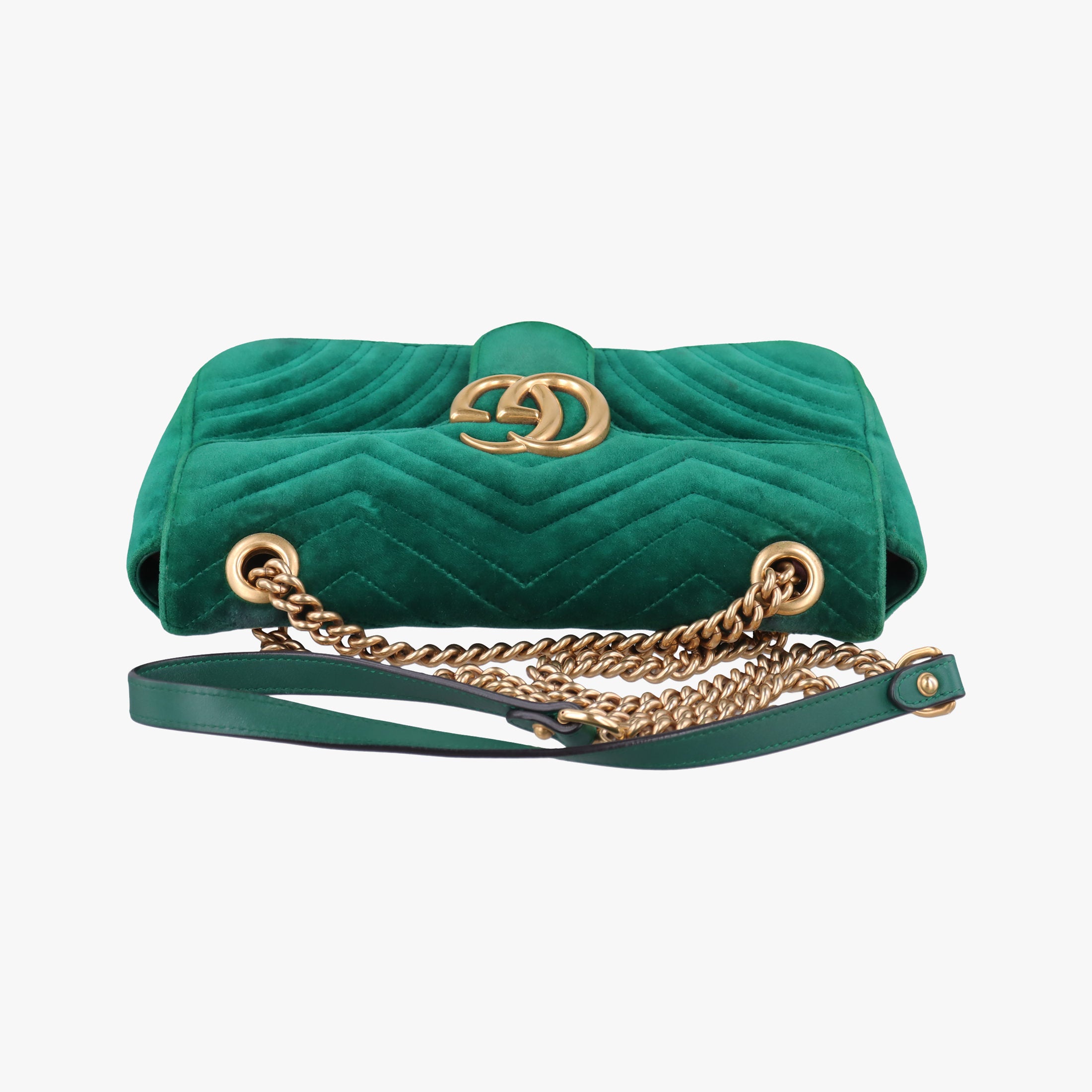 GG Marmont Green velour 443497 H023425375GGマーモント グリーン ベロア 443497 H023425375