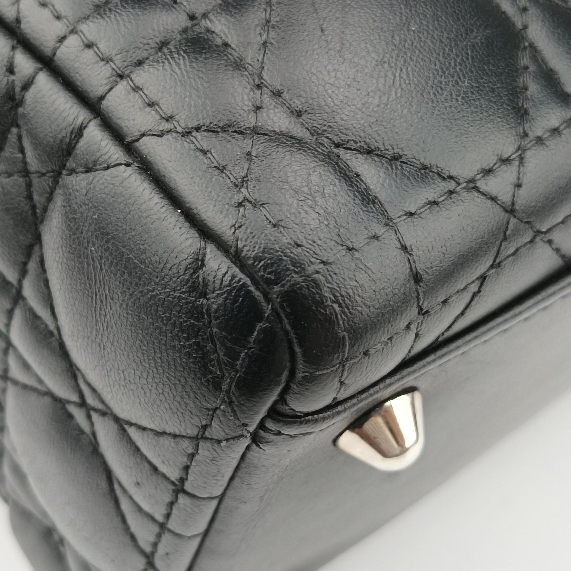 Lady Dior Black lambskin 17-BO-0112レディディオール ブラック ラムスキン 17-BO-0112