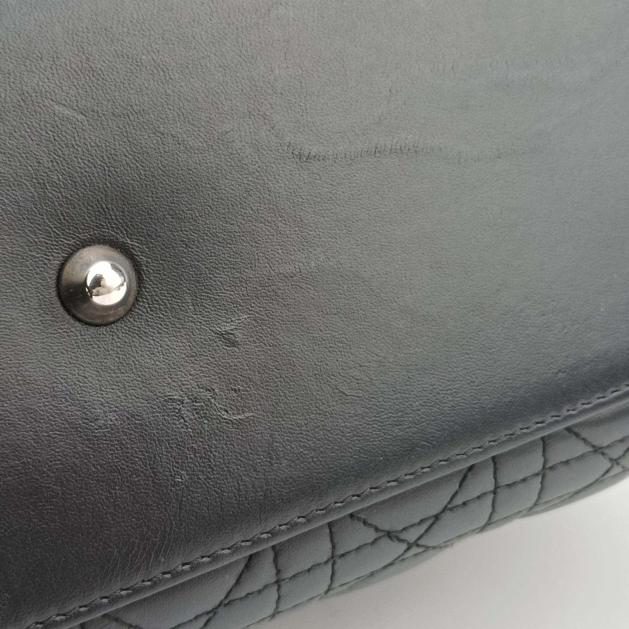 Lady Dior Black lambskin 17-BO-0112レディディオール ブラック ラムスキン 17-BO-0112