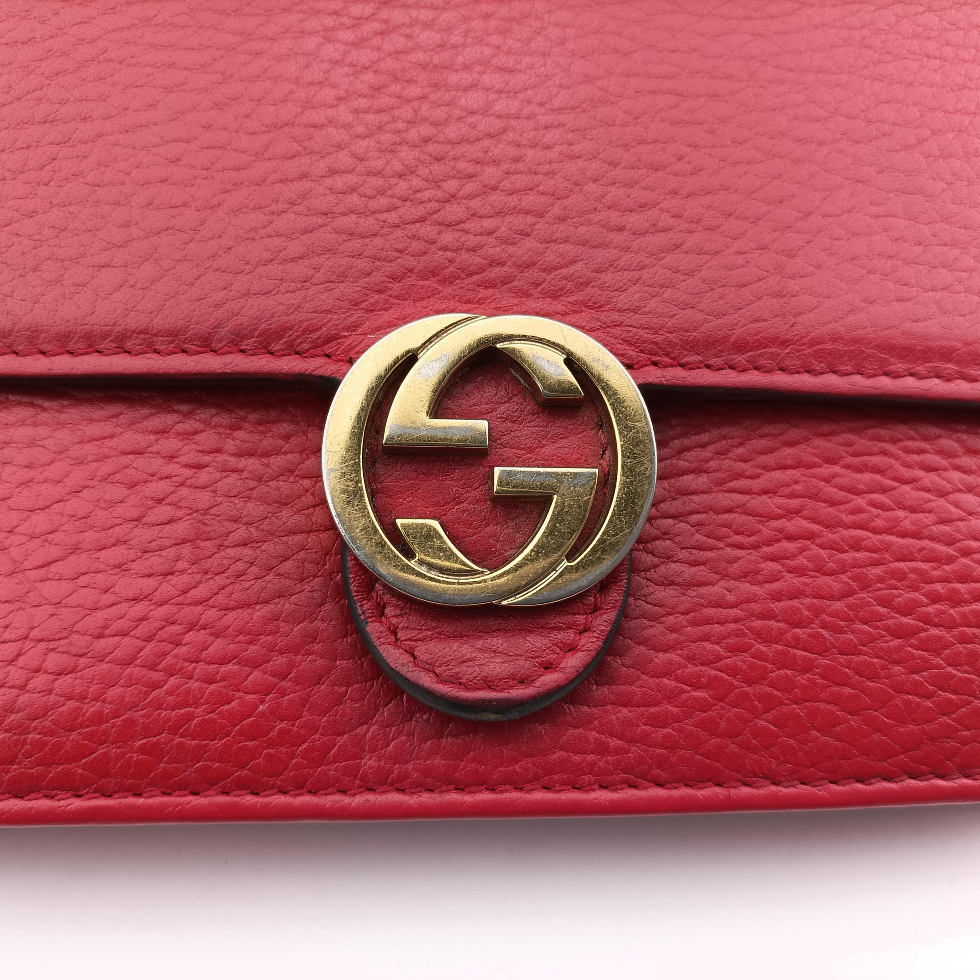 Interlocking G Red Leather 510314 インターロッキングG レッド レザー 510314