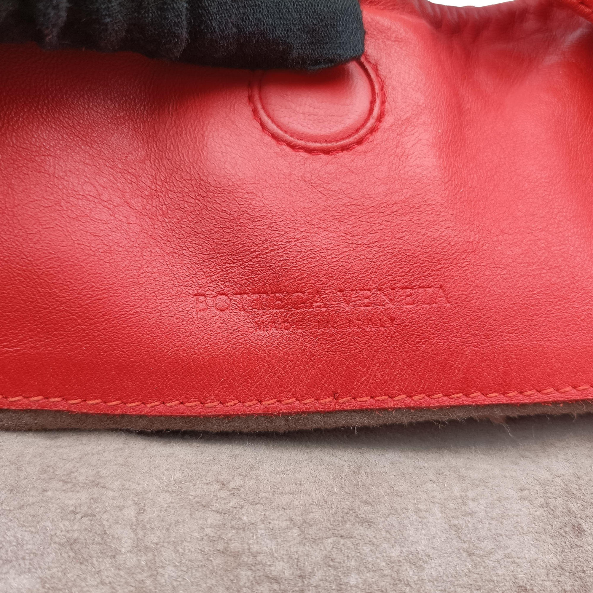 CAMPANA Intrecciato Red lambskin 125787 V0016 6576 EPEV 2011 510 Bカンパーナ イントレチャート レッド ラムスキン 125787 V0016 6576 EPEV 2011 510 B