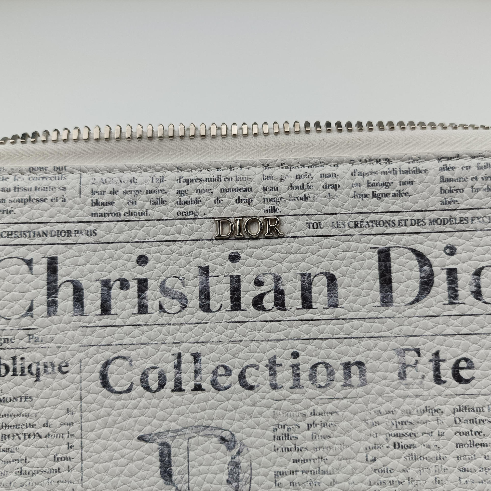 Daniel Arsham collaboration Newspaper Print White Leather 10-BO-1129ダニエルアーシャム コラボ ニュースペーパー ホワイト レザー 10-BO-1129