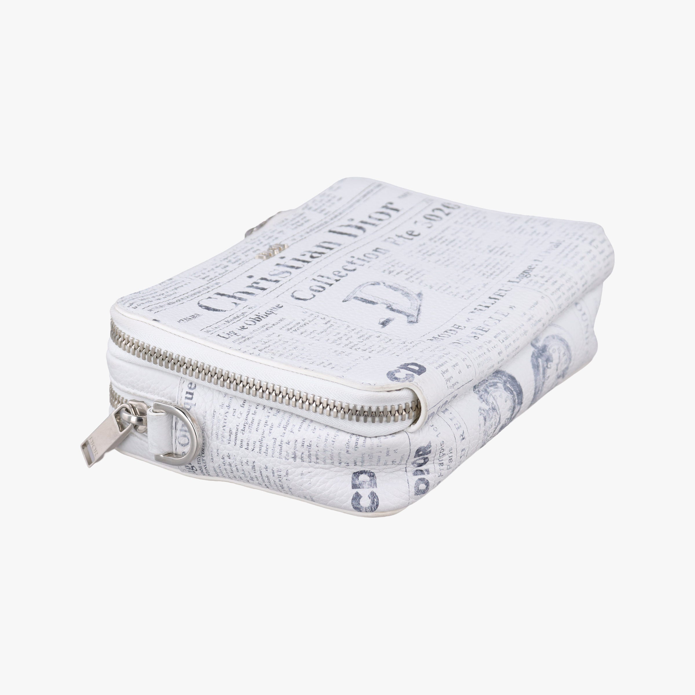 Daniel Arsham collaboration Newspaper Print White Leather 10-BO-1129ダニエルアーシャム コラボ ニュースペーパー ホワイト レザー 10-BO-1129