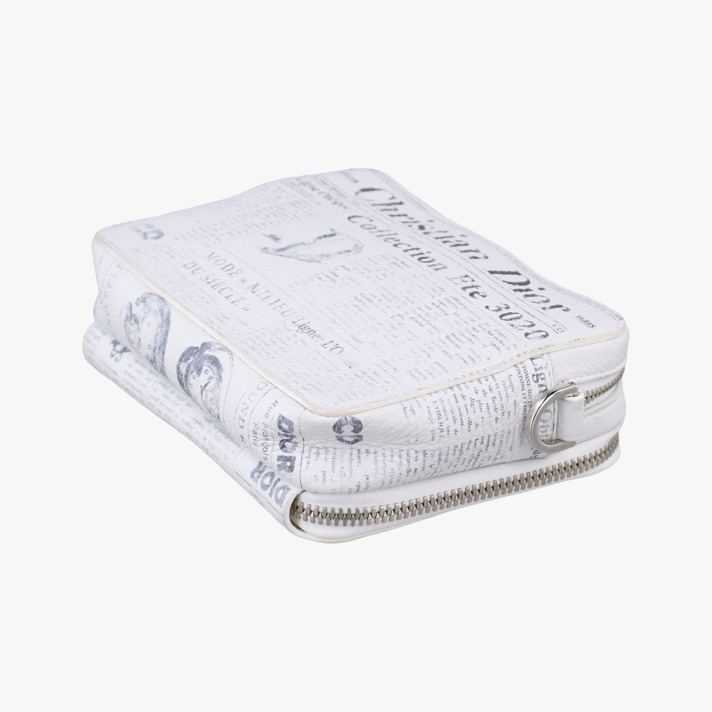 Daniel Arsham collaboration Newspaper Print White Leather 10-BO-1129ダニエルアーシャム コラボ ニュースペーパー ホワイト レザー 10-BO-1129
