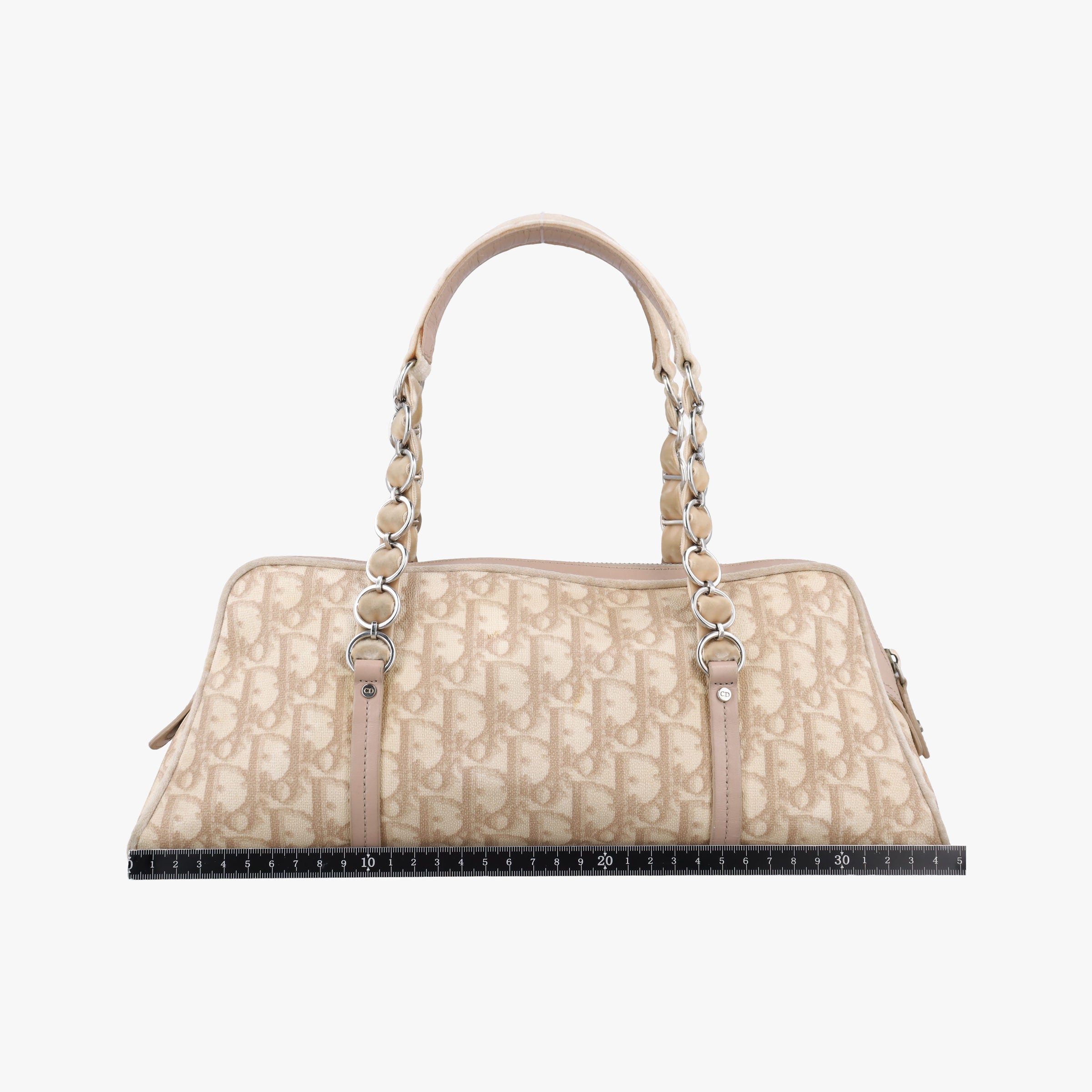 Romantic Trotter Beige x Pink PVC coated canvas x velour 03-BO-1025ロマンティックトロッター ベージュ×ピンク PVCコーティングキャンバスxベロア 03-BO-1025