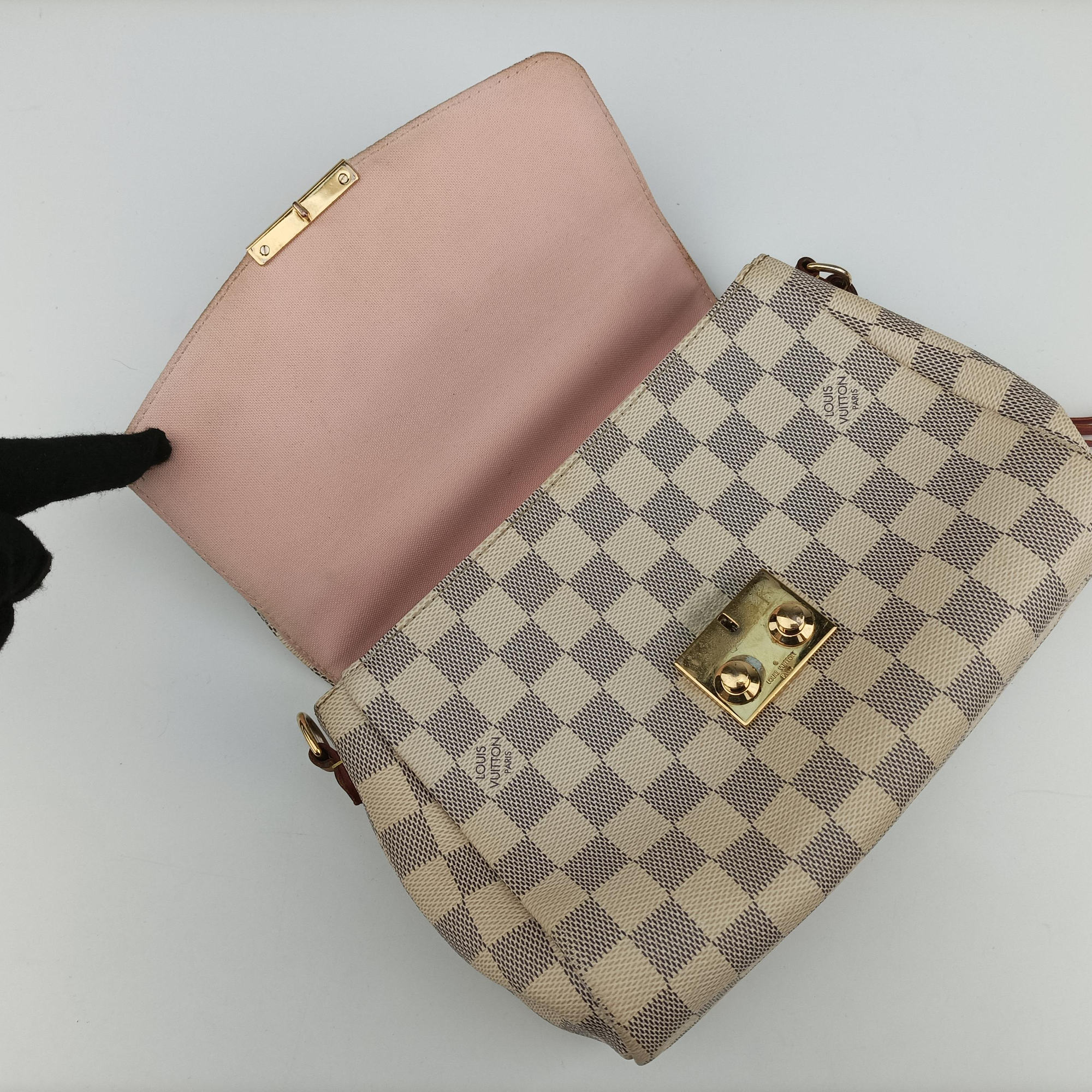 CROISETTE Azur Damier Canvas N41581 Lot number unknownクロワゼット アズール ダミエキャンバス N41581 製番不明