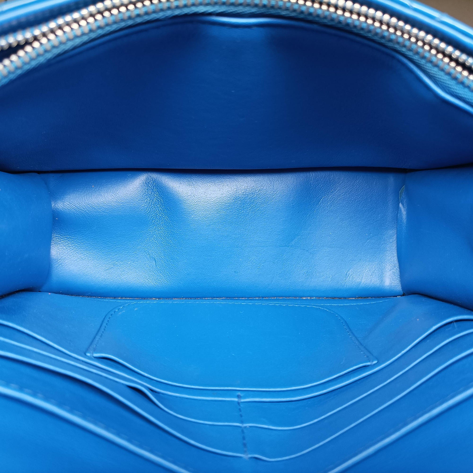 Cannage New Lock Blue Patent 12-MA-1115カナージュ ニューロック ブルー パテント 12-MA-1115