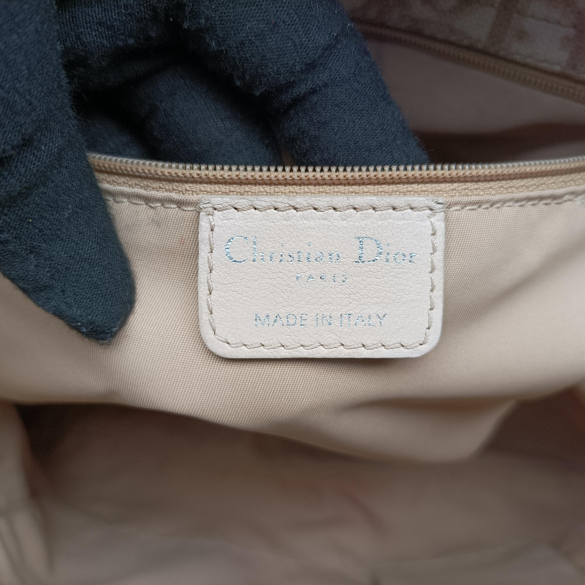 Diorissimo Romantique Beige PVC coated canvas ×Leather 02-BO-1026ディオリッシモロマンティック ベージュ PVCコーティングキャンバス×レザー 02-BO-1026