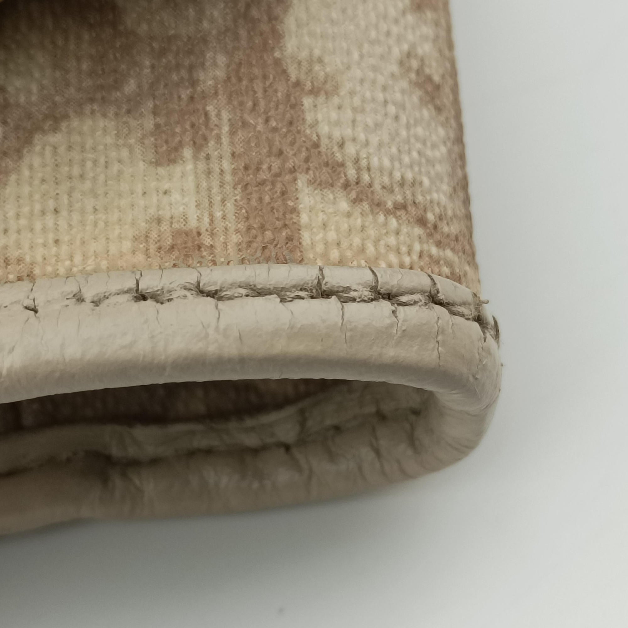 Diorissimo Romantique Beige PVC coated canvas ×Leather 02-BO-1026ディオリッシモロマンティック ベージュ PVCコーティングキャンバス×レザー 02-BO-1026