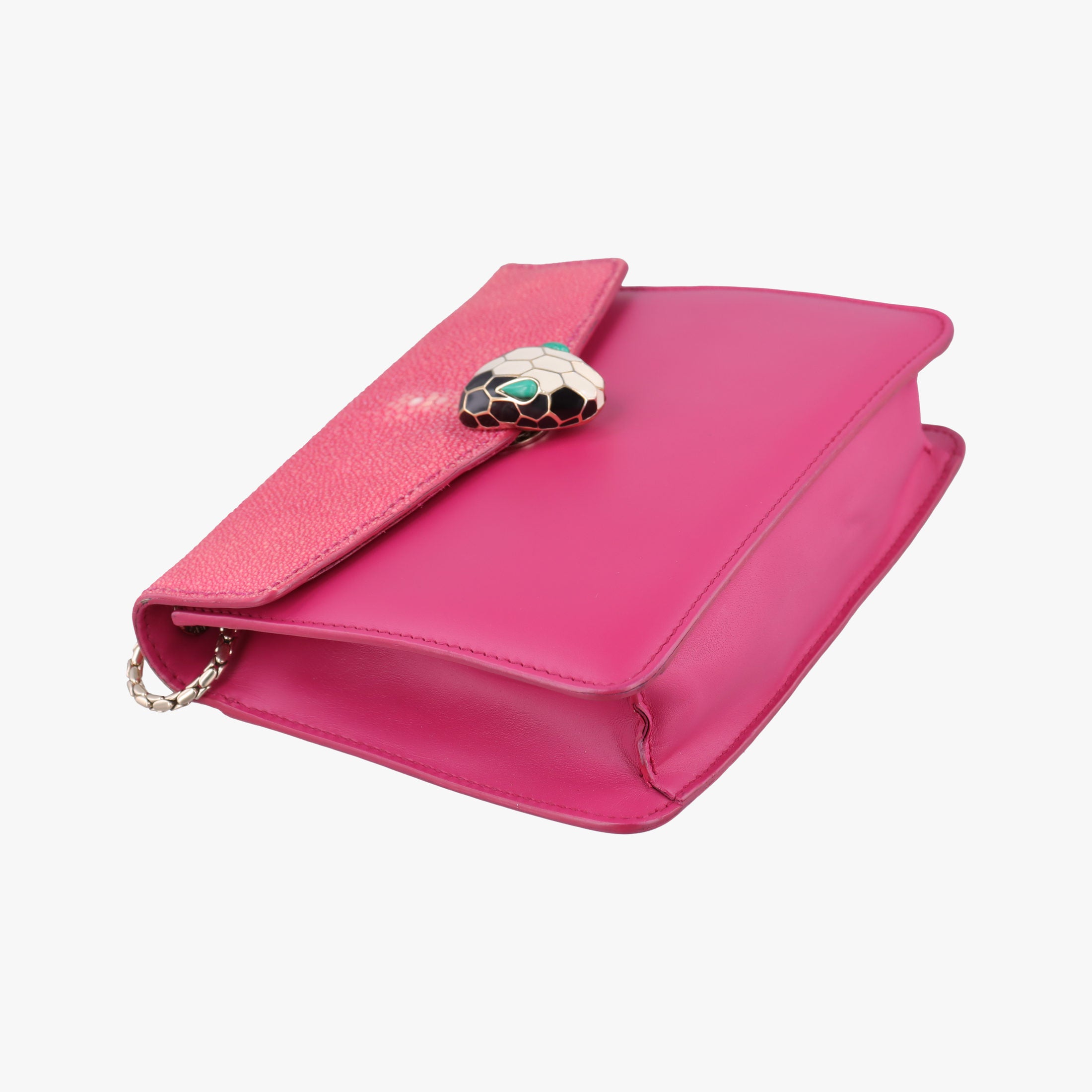 Serpenti Pink Galuchat Skin×Leather EK.K16.282288セルペンティ ピンク ガルーシャスキン×ザー EK.K16.282288