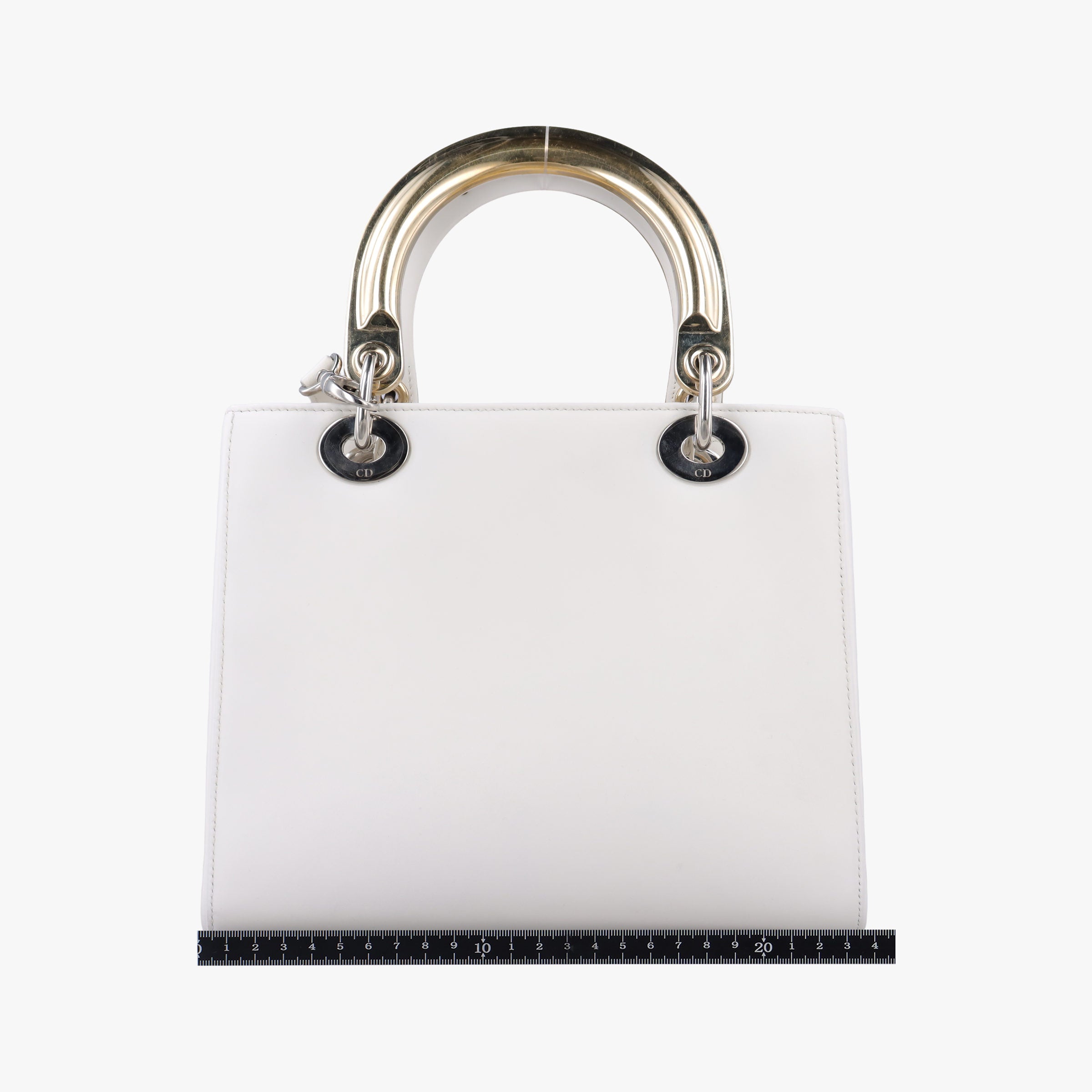 Lady Dior White×Multicolour Leather 17-BO-0114レディディオール ホワイト×マルチカラー レザー 17-BO-0114