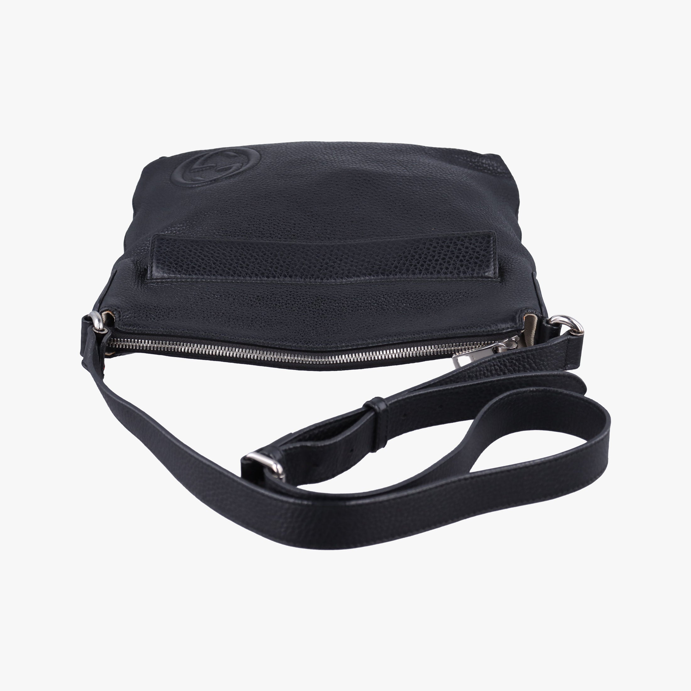 Interlocking G Logo Soho Messenger Black Leather 322059 E014137495インターロッキングG ソーホー メッセンジャー ブラック レザー 322059 E014137495