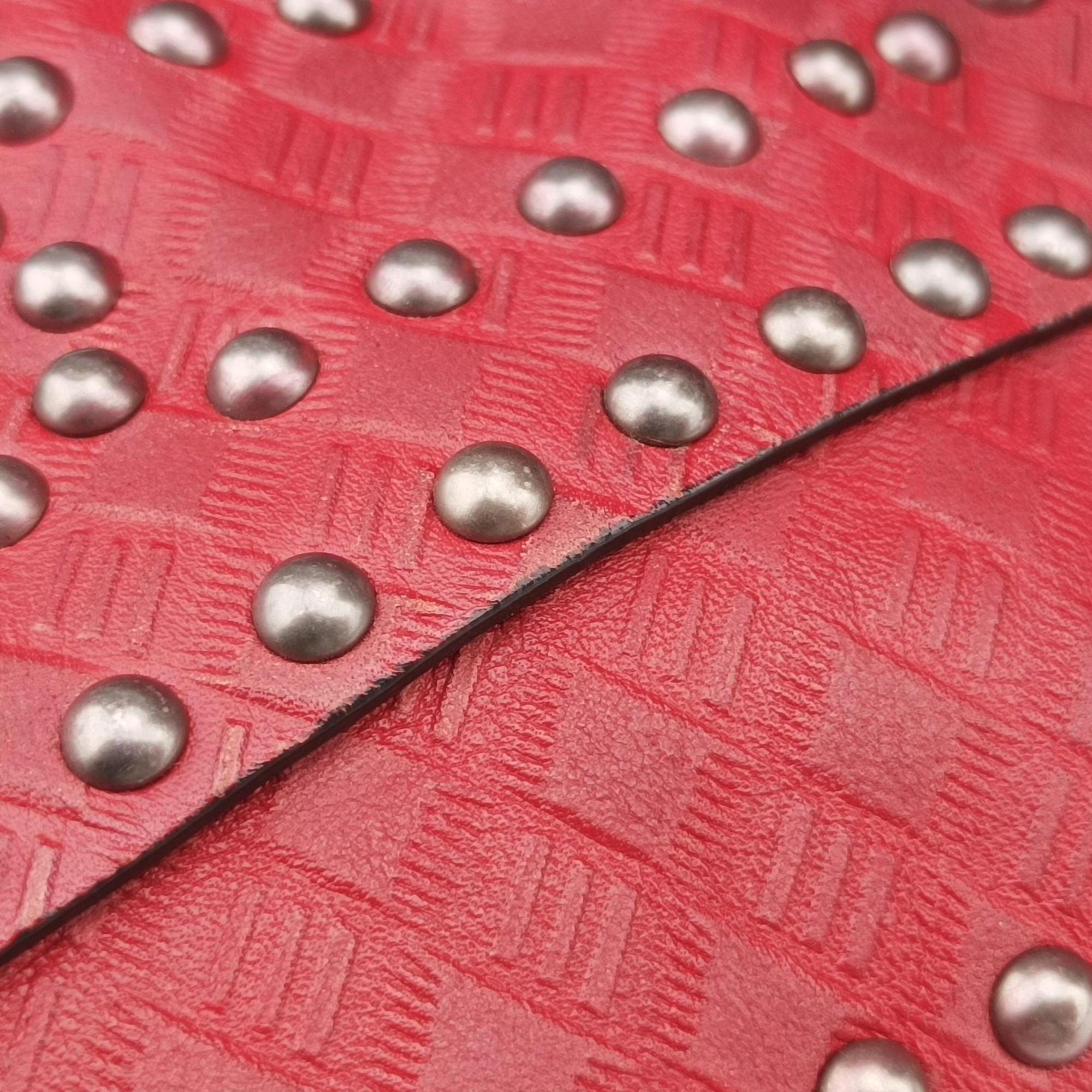 Lady Dior Red Leather 35-MA-1107レディディオール レッド レザー 35-MA-1107