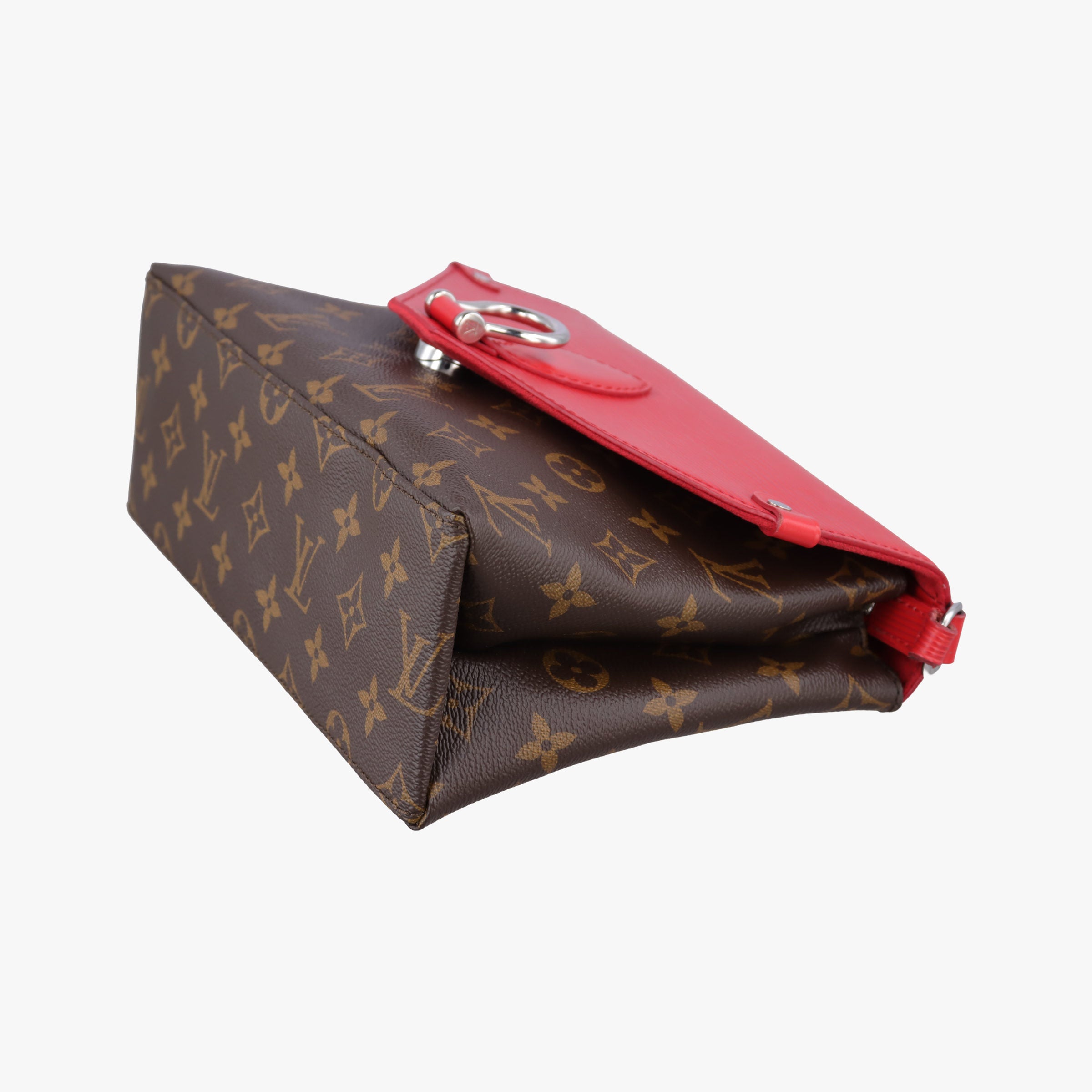 SAINT MICHEL Brown×COQUELICOT Monogram Canvas×epi M44031 CA2177サンミシェル モノグラム/ブラウン×コクリコ モノグラムキャンバス×エピ M44031 CA2177