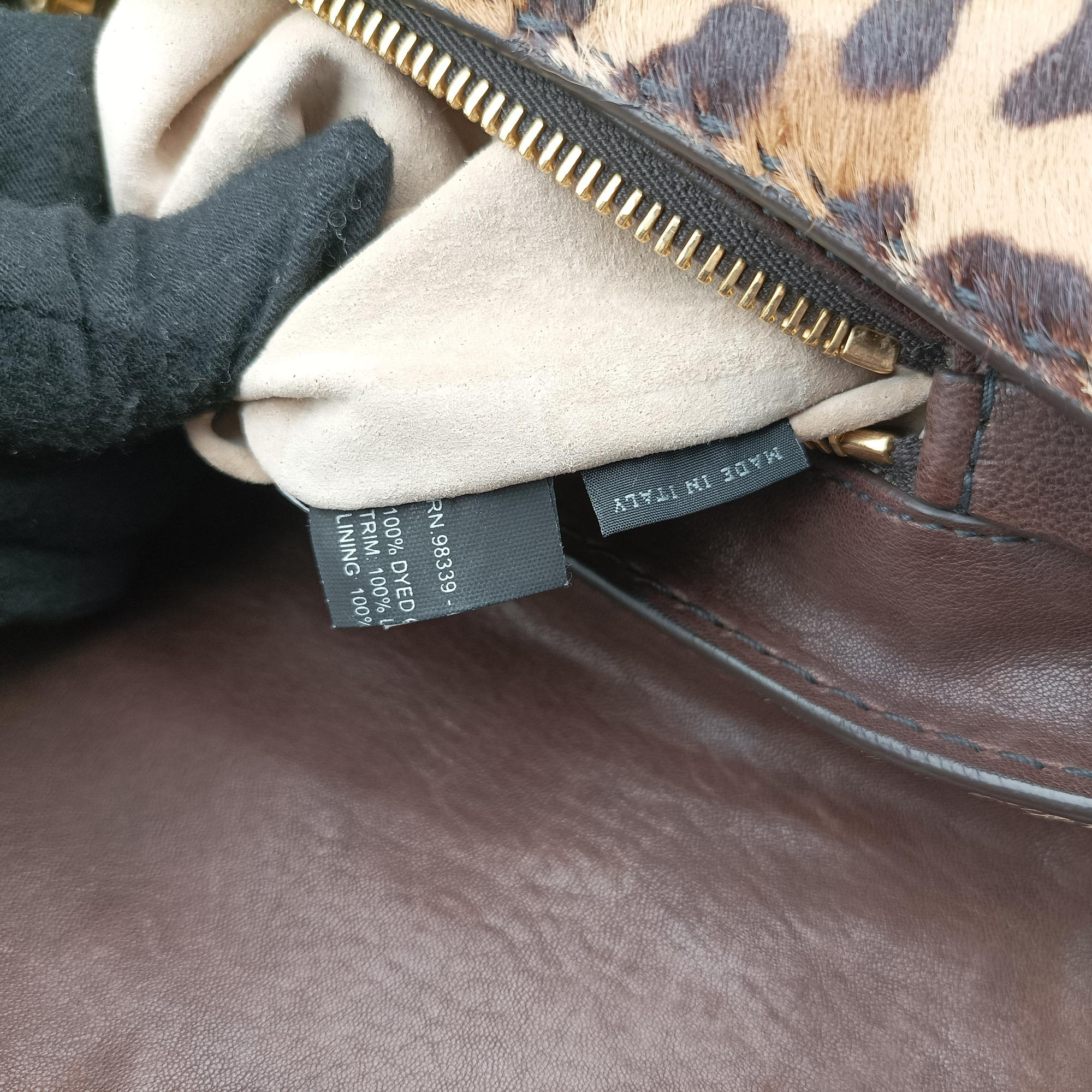 Leopard Print Brown×Multicolour ponyhair 123レオパード プリント ブラウン×マルチカラー ハラコ 123