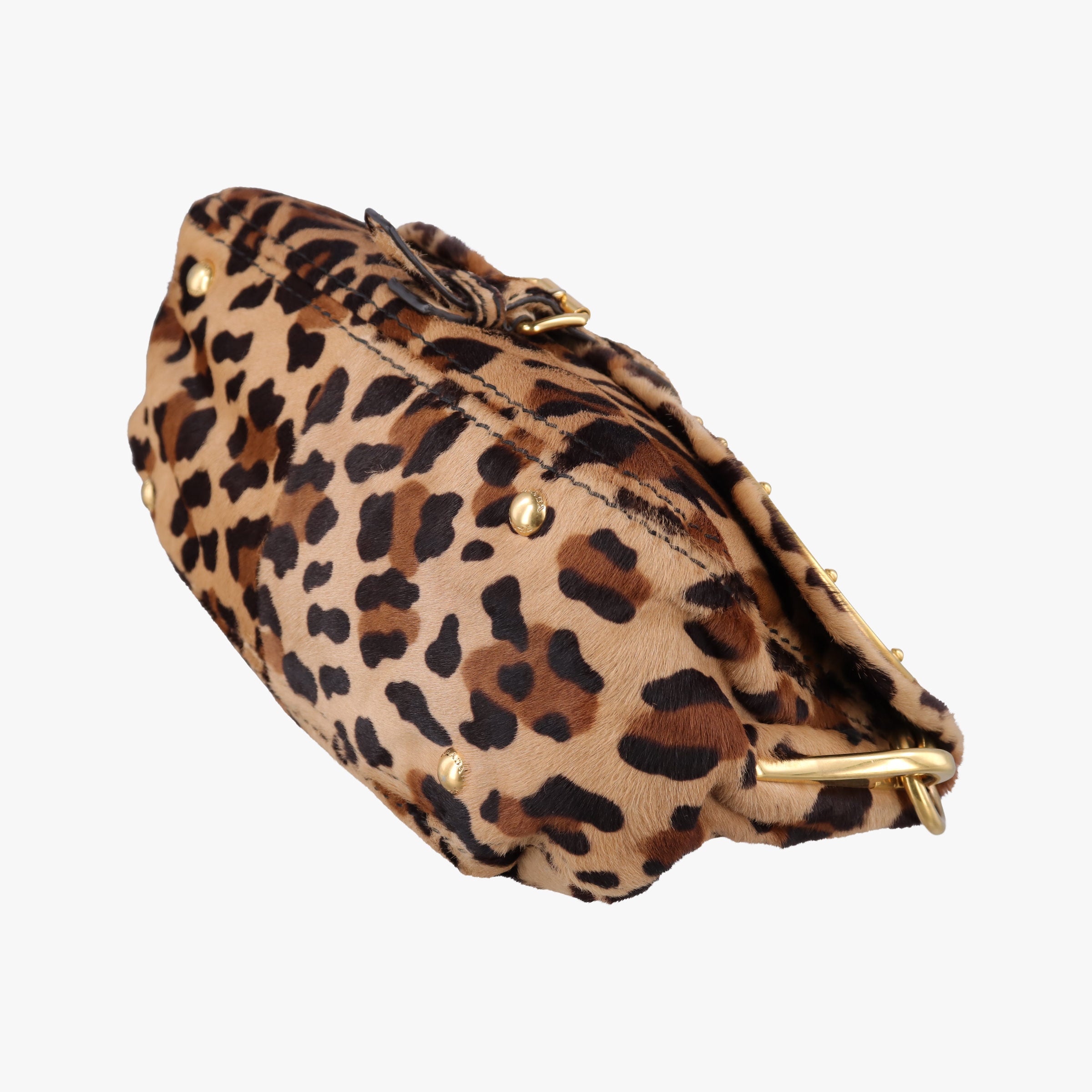 Leopard Print Brown×Multicolour ponyhair 123レオパード プリント ブラウン×マルチカラー ハラコ 123
