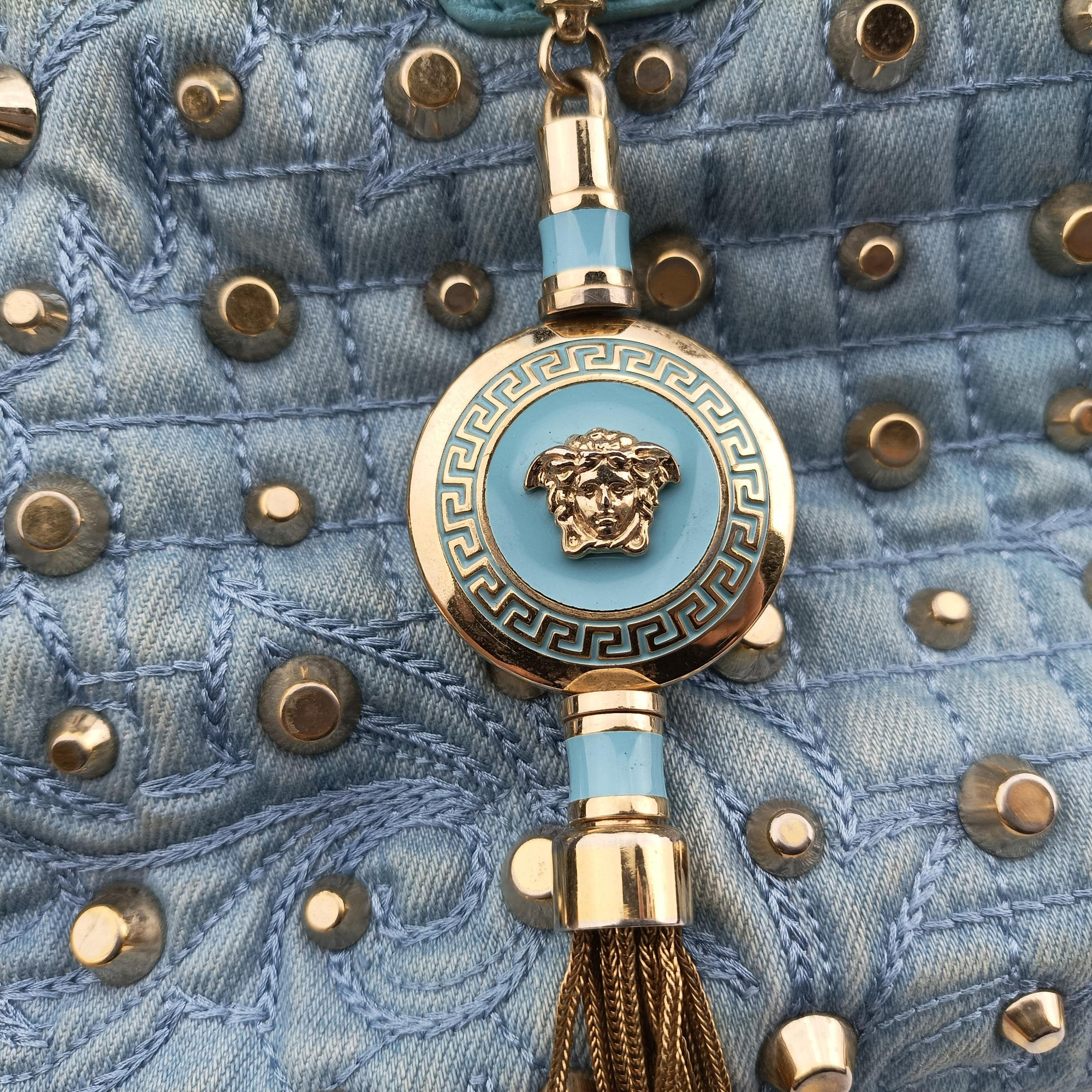 Vanitas Studded Blue denimxLeather ヴァニタス スタッズ ブルー デニムxレザー