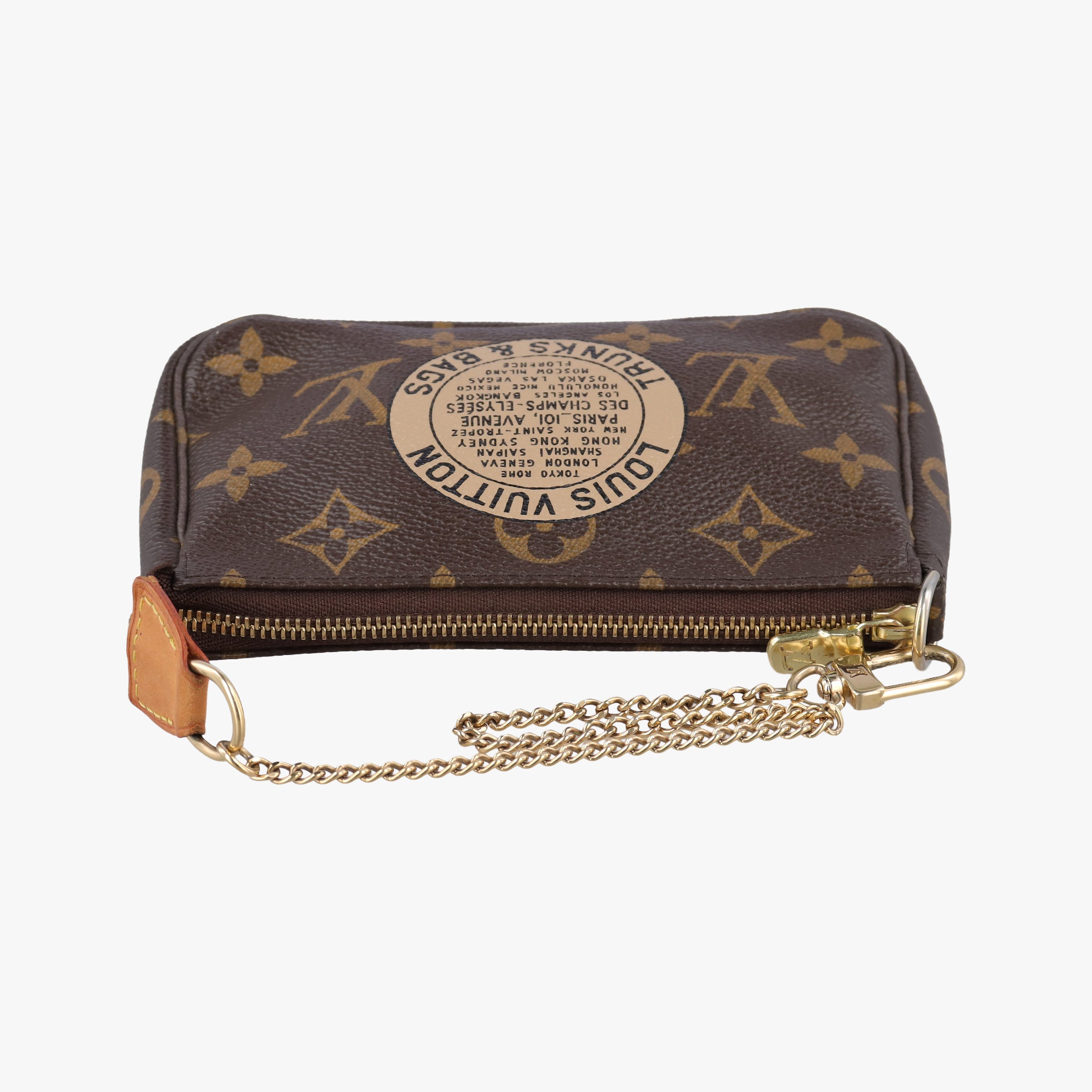 T&B Mini Pochette Accessoires Brown Monogram Canvas M60153 FL1037ミニポシェットアクセソワールT&B モノグラム/ブラウン モノグラムキャンバス M60153 FL1037
