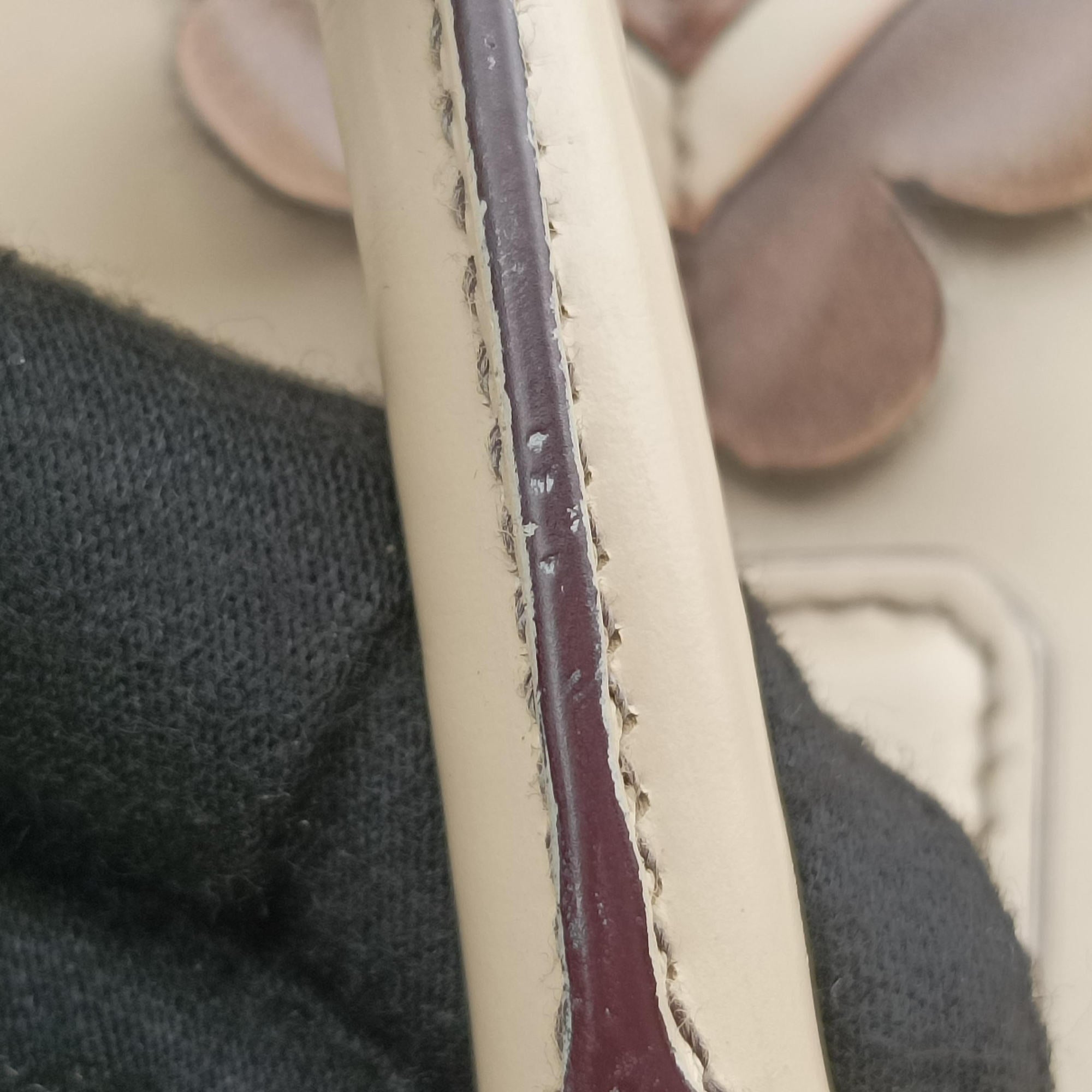 Galleria Flowers Double Zip Beige leather B2274F 117ガレリア フラワーズダブルジップ ベージュ レザー B2274F 117