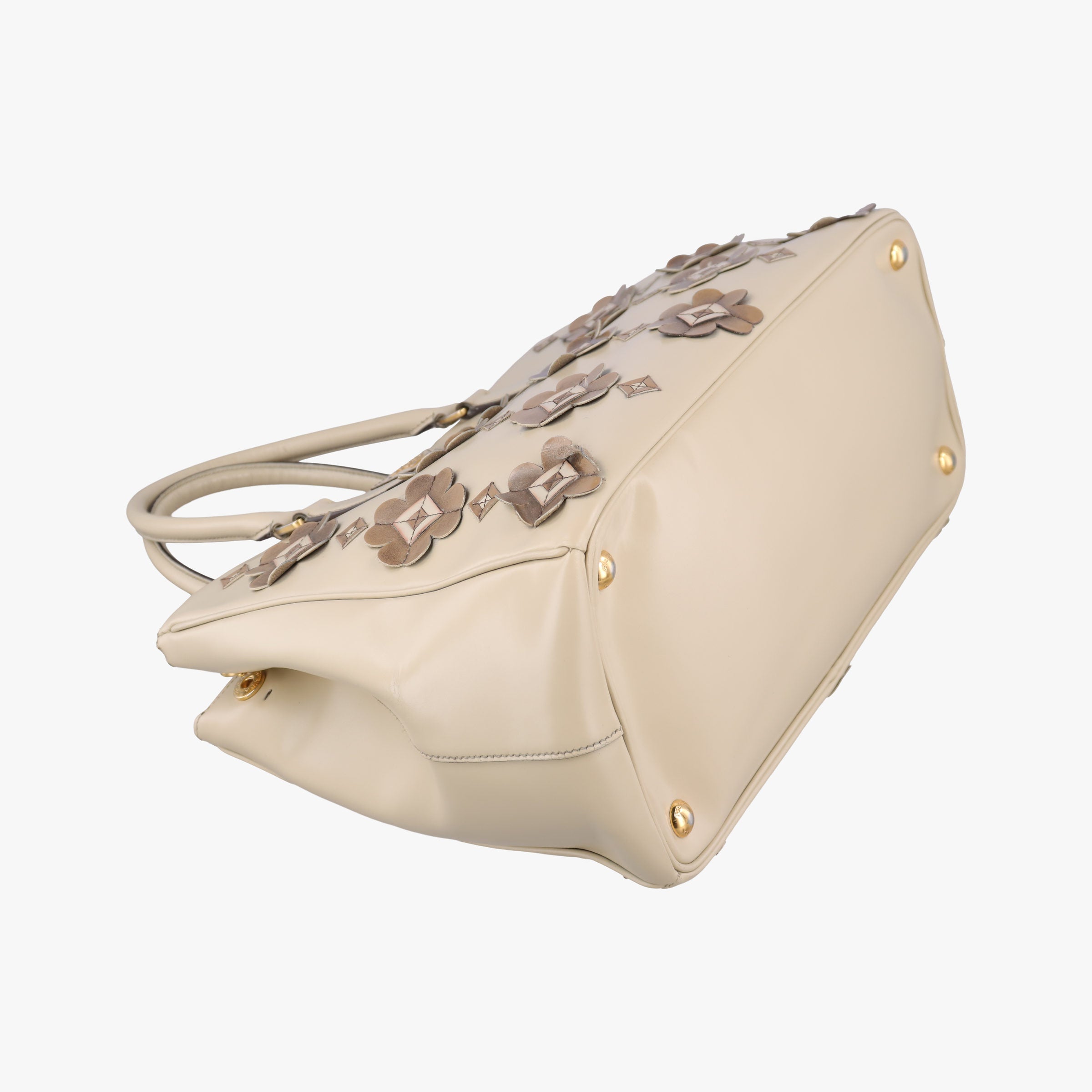 Galleria Flowers Double Zip Beige leather B2274F 117ガレリア フラワーズダブルジップ ベージュ レザー B2274F 117