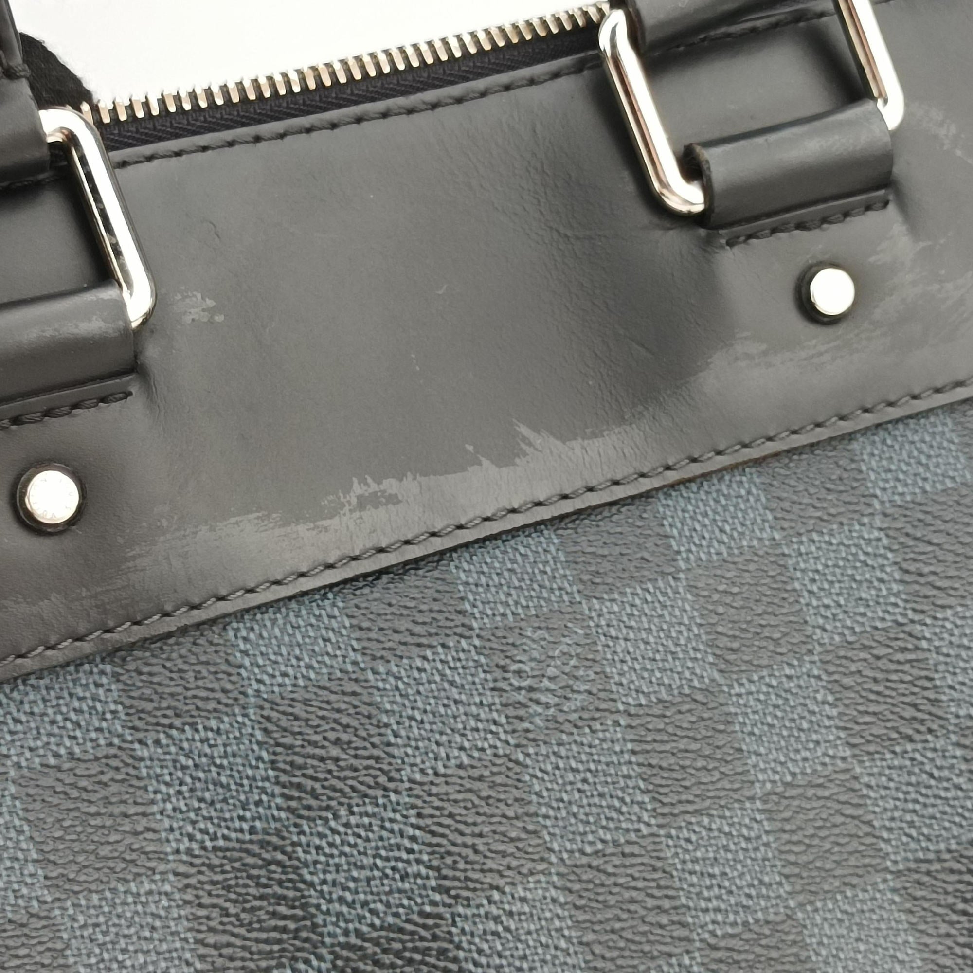 Porte-Documents Jour Black×Navy Damier Cobalt N42241 SR0195ポルトドキュマンジュール PDJ ブラック×ネイビー ダミエ コバルト N42241 SR0195