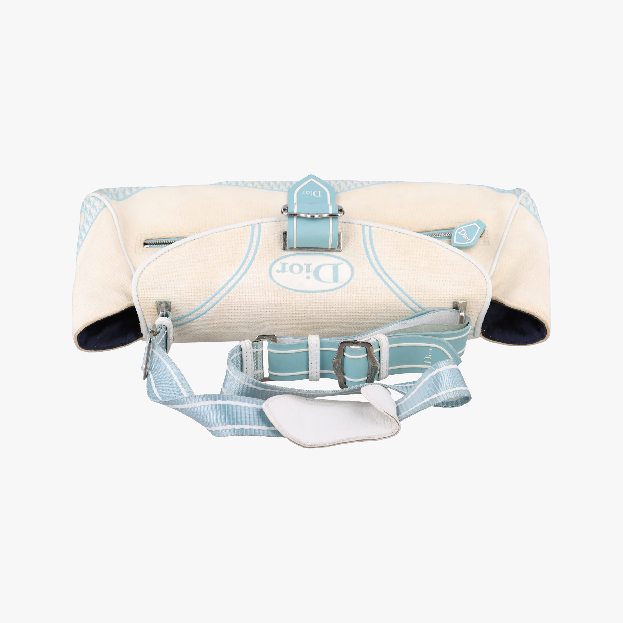 vintage Trotter White x blue canvas 01RU 0064ヴィンテージトロッター ベージュxブルー キャンバス 01RU 0064