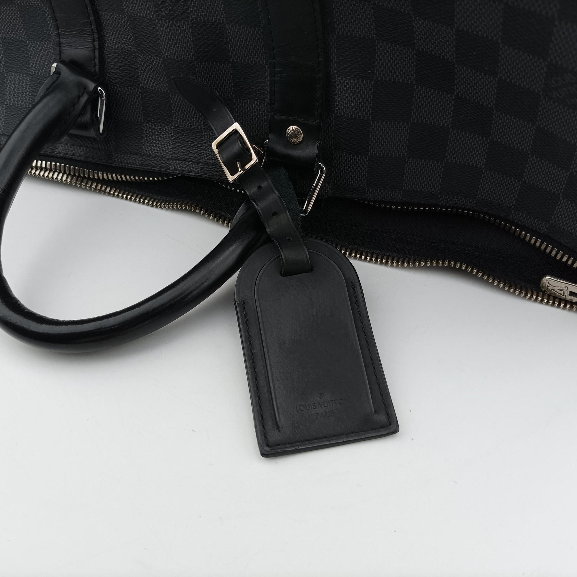 Keepall Bandouliere 45 Noir Damier Graphite Canvas M40569 DU0198キーポルバンドリエール45 ノワール ダミエ グラファイト キャンバス M40569 DU0198