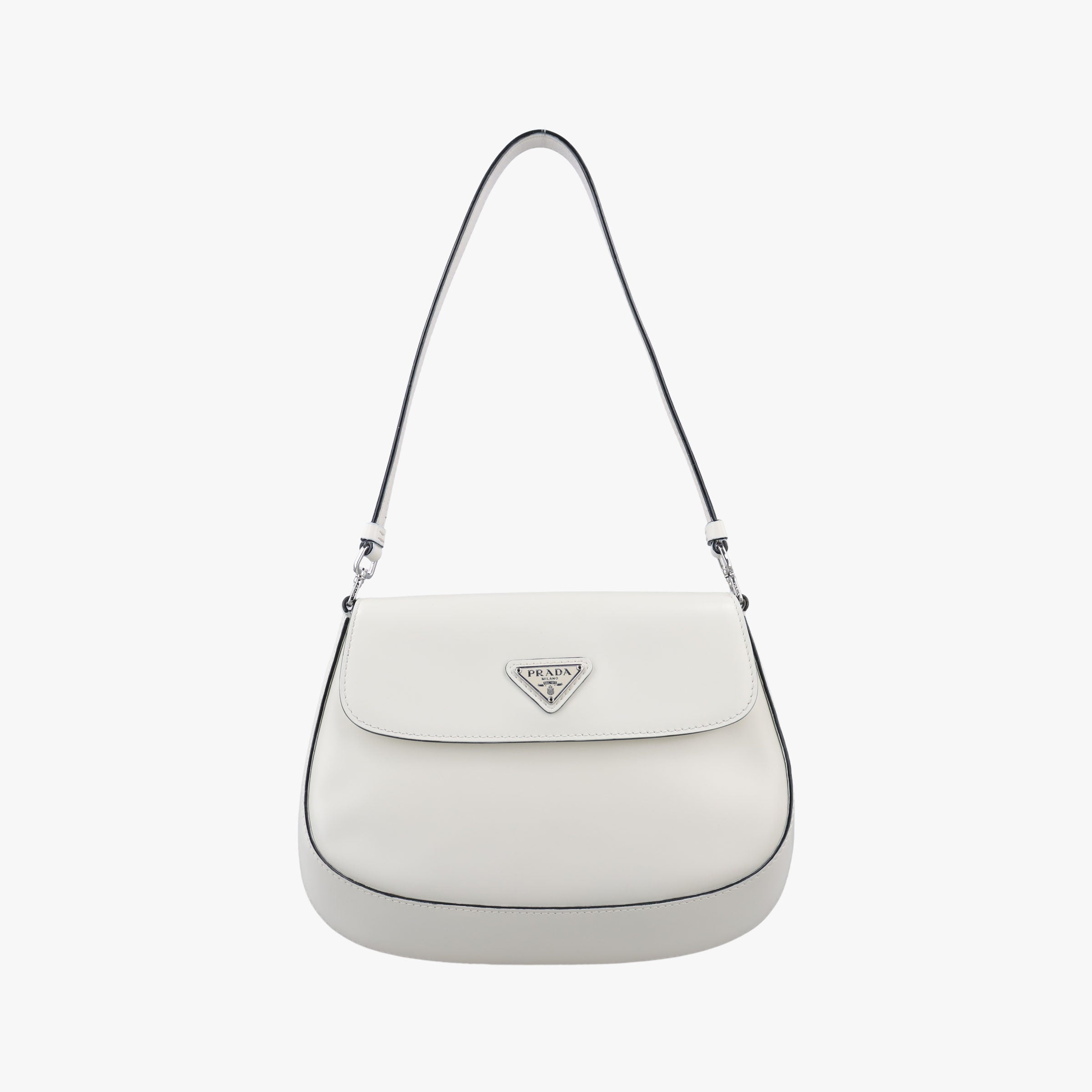 Cleo Flap White Leather 7/Dクレオフラップ ホワイト レザー 7/D