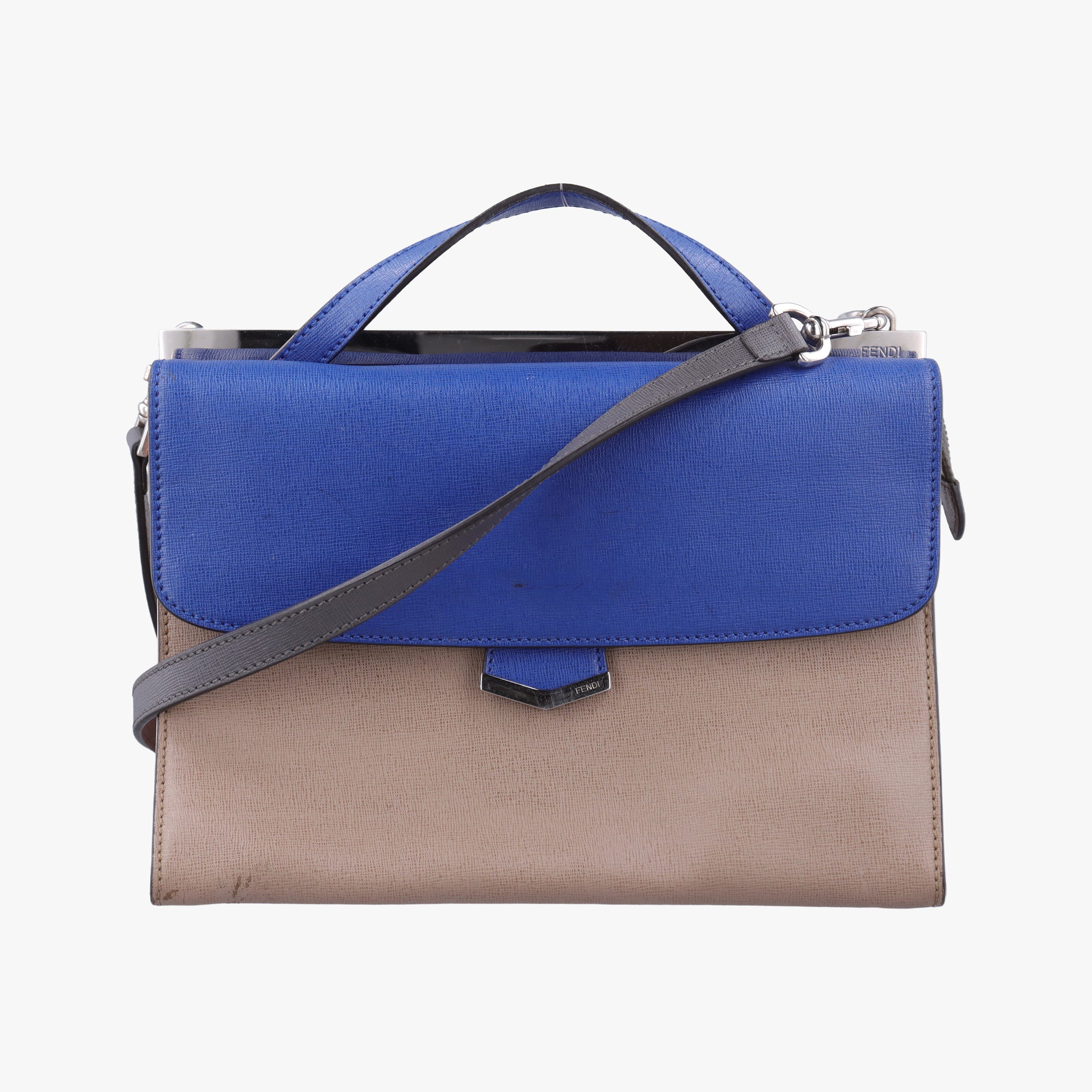 Demi Jour Blue × Beige Leather 8BT222 8BT222-Z25-158-3355デミジュール ブルー × ベージュ レザー 8BT222 8BT222-Z25-158-3355