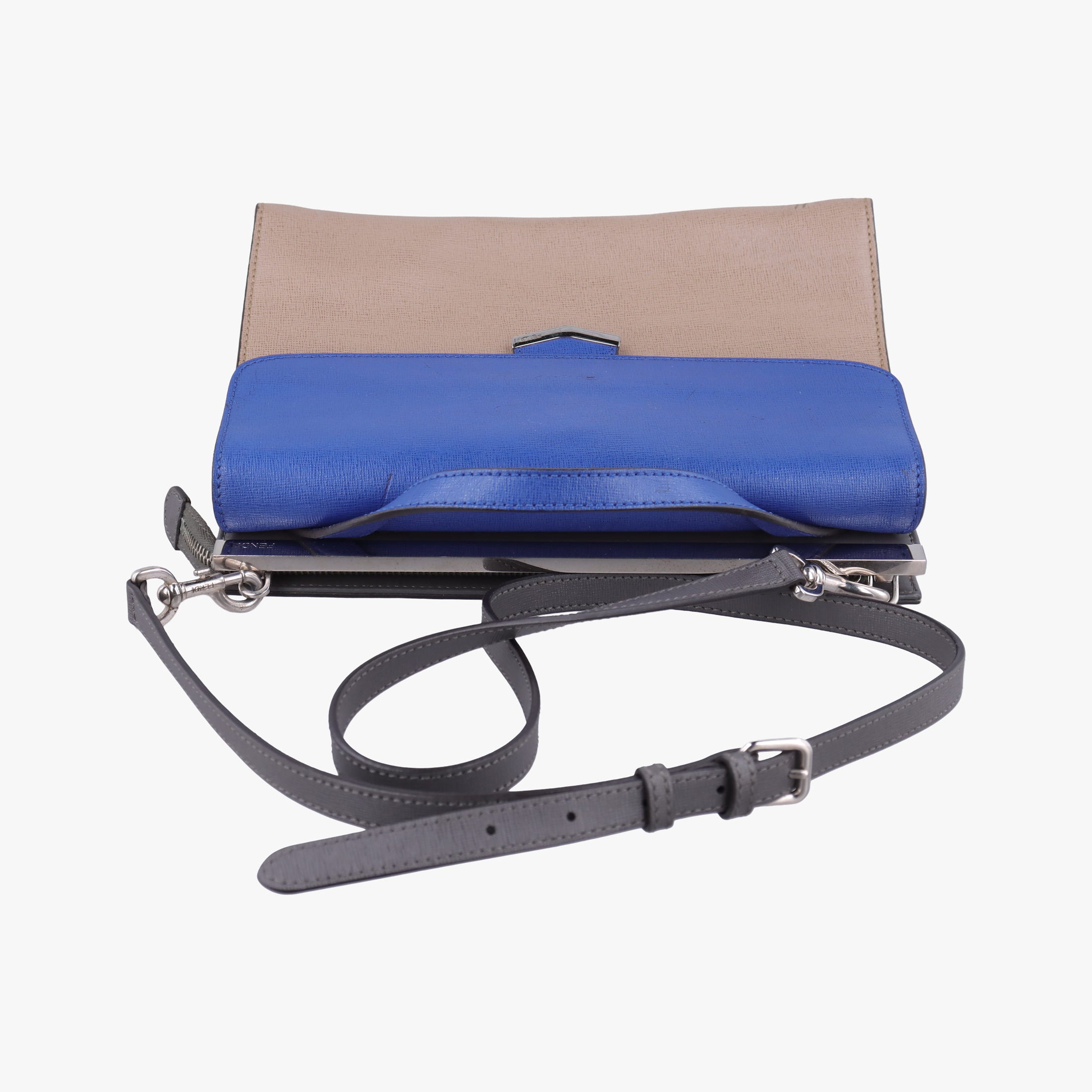 Demi Jour Blue × Beige Leather 8BT222 8BT222-Z25-158-3355デミジュール ブルー × ベージュ レザー 8BT222 8BT222-Z25-158-3355