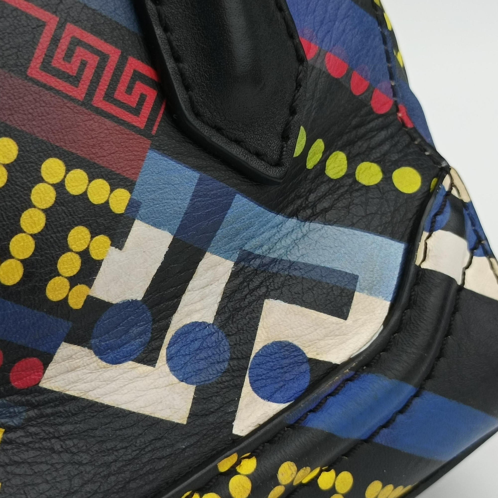 Palazzo Empire Multicolor Printed Calfskin Leather CLG 323847997504パラッツォ エンパイア マルチカラー プリントカーフレザー CLG 323847997504