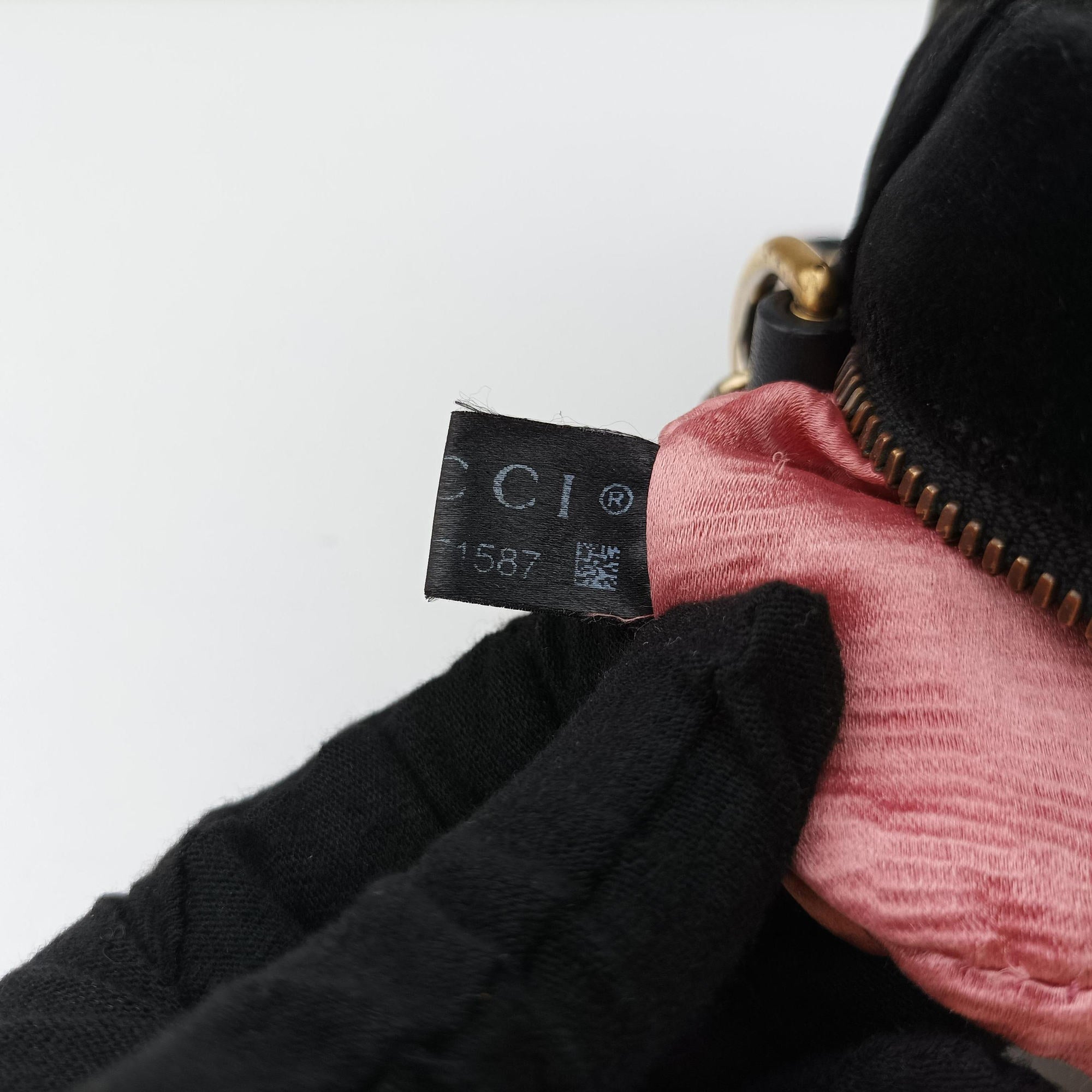 GG Marmont Black×Multicolour velour 447632 F025171587GGマーモント ブラック×マルチカラー ベロア 447632 F025171587