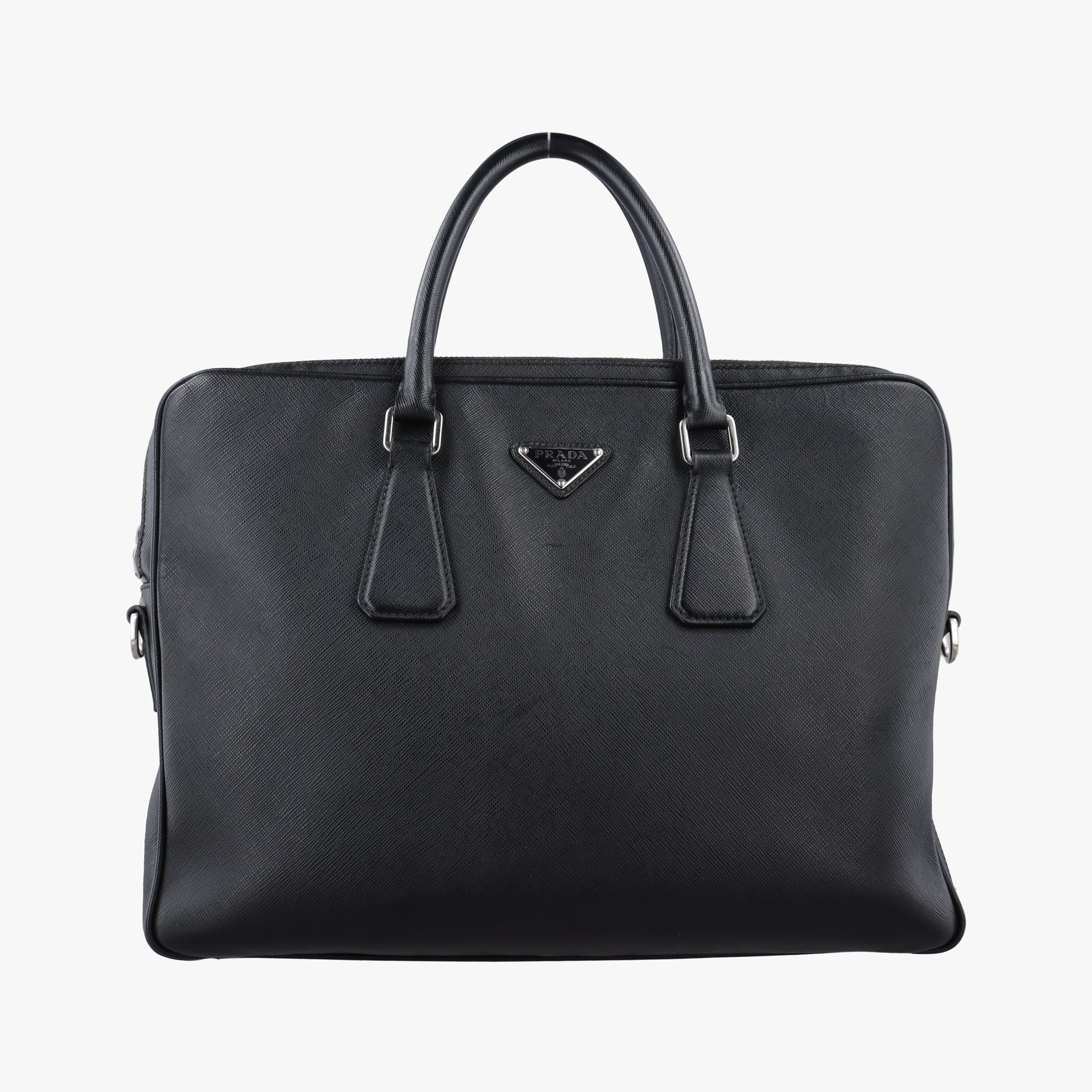 Business Briefcase Black SAFFIANO Leather 2VE011 8ビジネス ブリーフケース ブラック サフィアーノレザー 2VE011 8