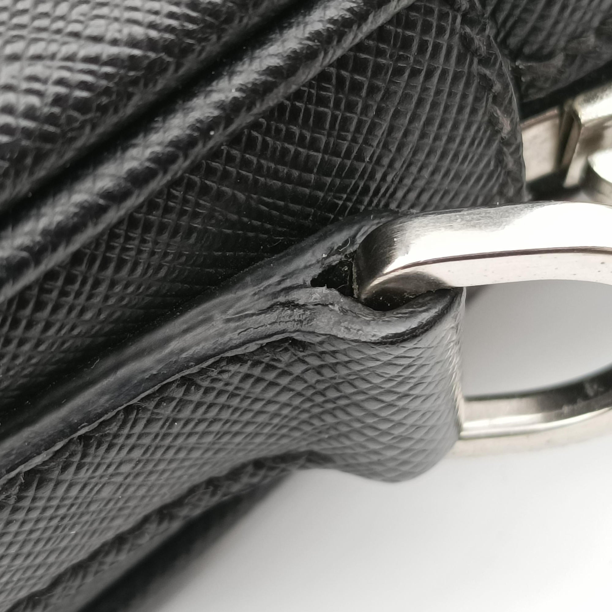 Business Briefcase Black SAFFIANO Leather 2VE011 8ビジネス ブリーフケース ブラック サフィアーノレザー 2VE011 8