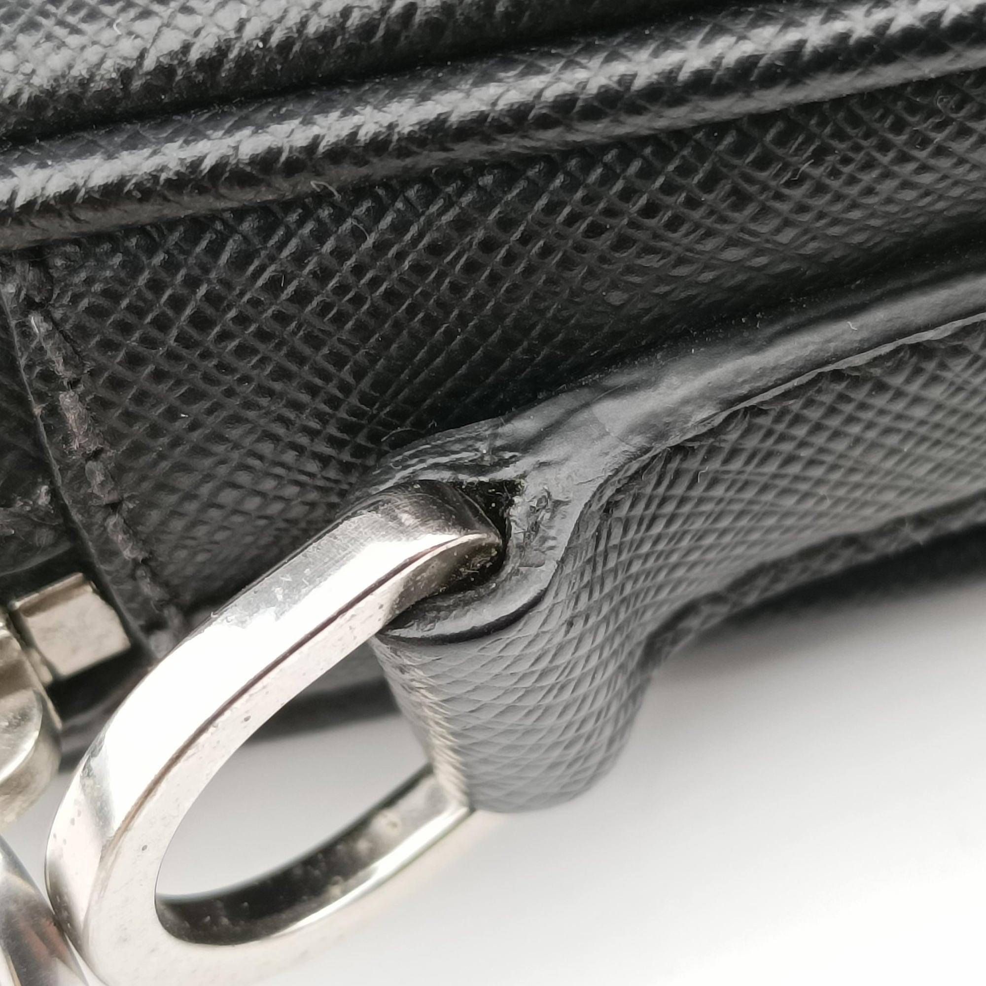 Business Briefcase Black SAFFIANO Leather 2VE011 8ビジネス ブリーフケース ブラック サフィアーノレザー 2VE011 8