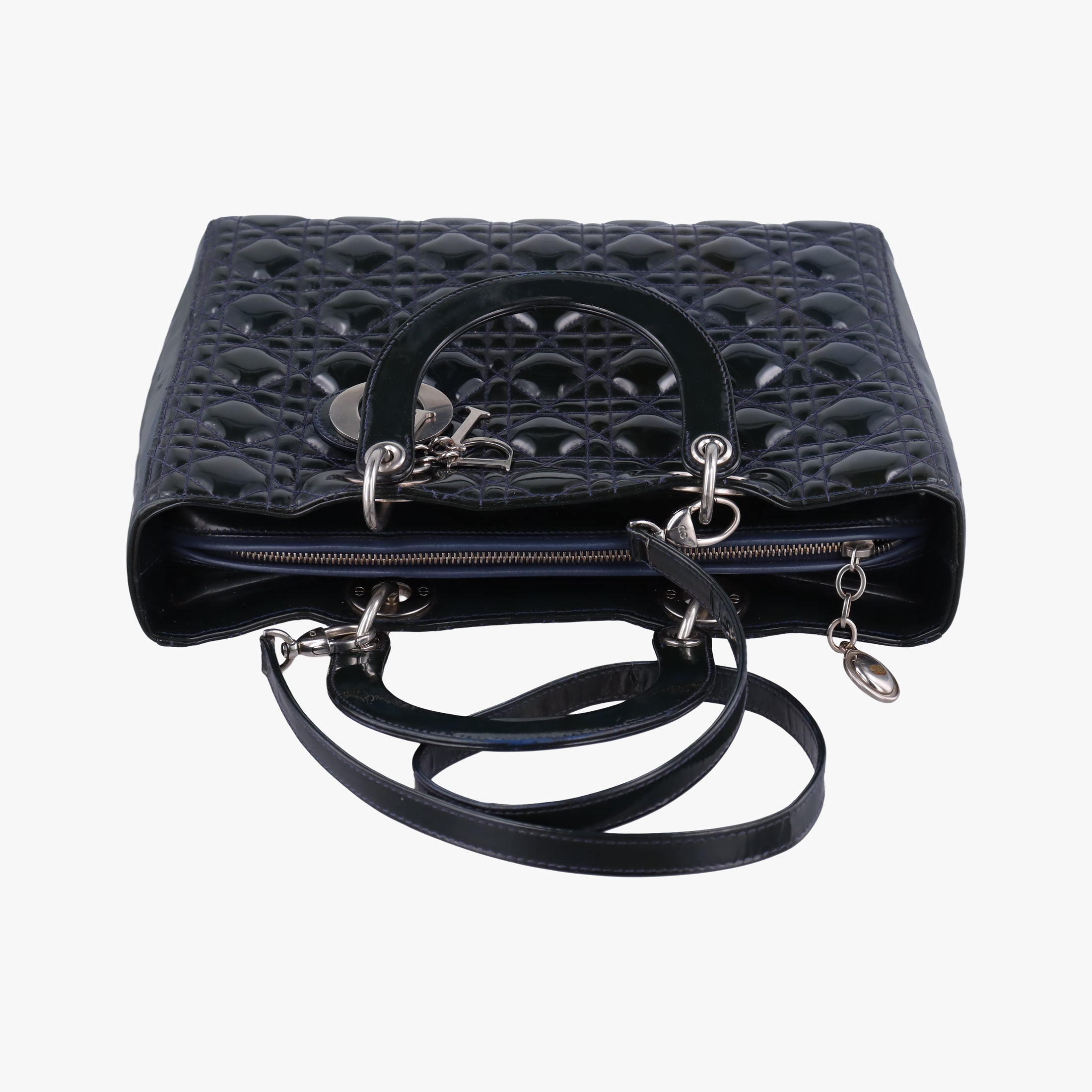 Lady Dior DarkGreen Patent 05CMA-0151レディディオール ダークグリーン パテント 05CMA-0151