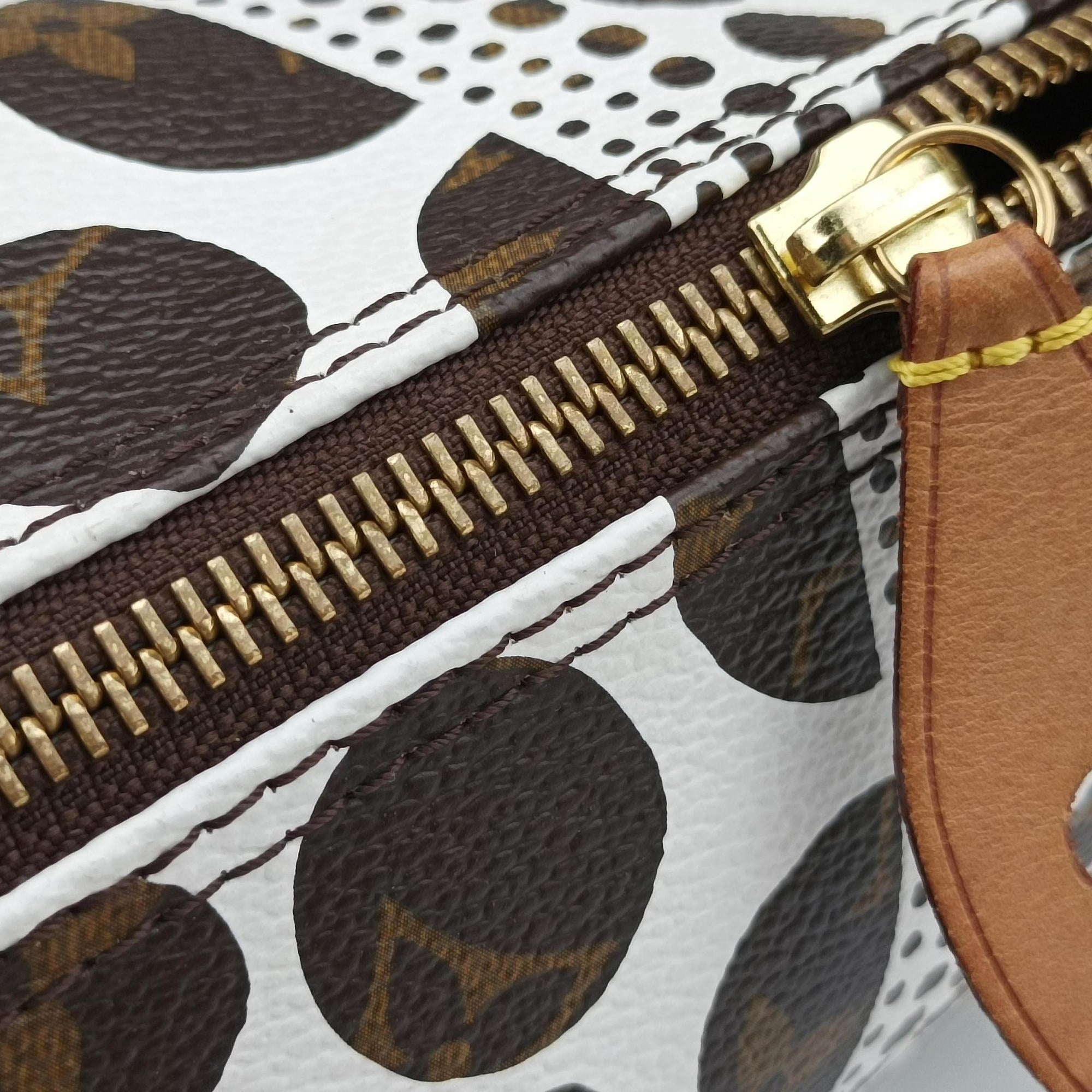 Papillon GM White × Brown Monogram Pumpkin Dots M40687 MB3152パピヨンGM ホワイト × ブラウン モノグラム パンプキンドット M40687 MB3152
