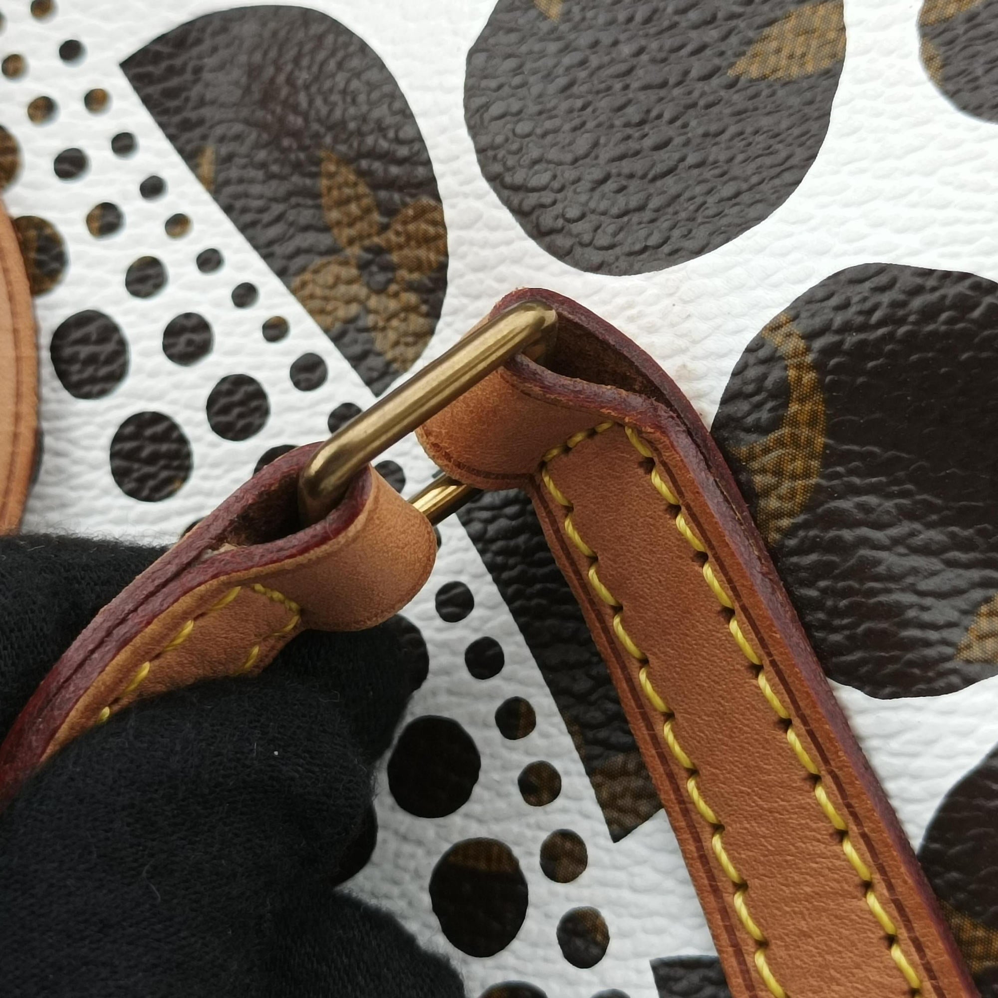 Papillon GM White × Brown Monogram Pumpkin Dots M40687 MB3152パピヨンGM ホワイト × ブラウン モノグラム パンプキンドット M40687 MB3152