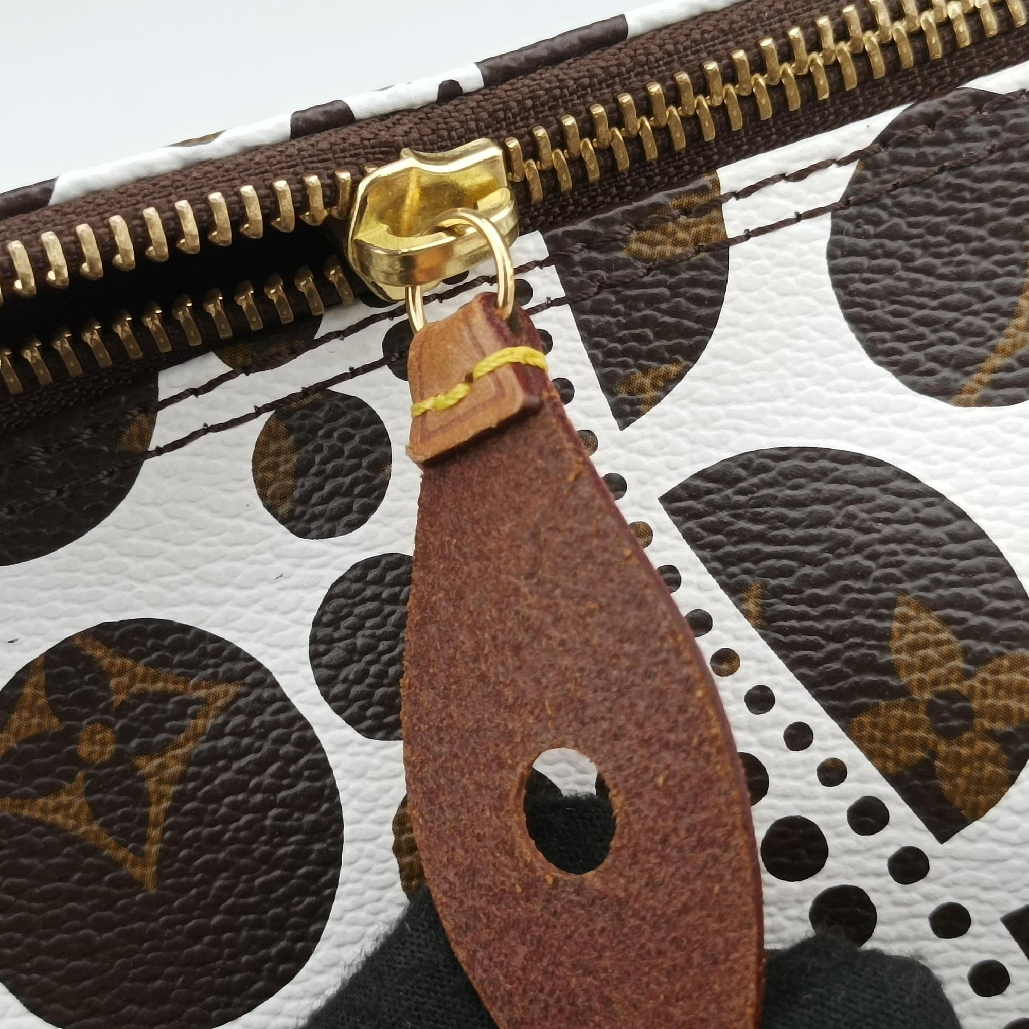 Papillon GM White × Brown Monogram Pumpkin Dots M40687 MB3152パピヨンGM ホワイト × ブラウン モノグラム パンプキンドット M40687 MB3152