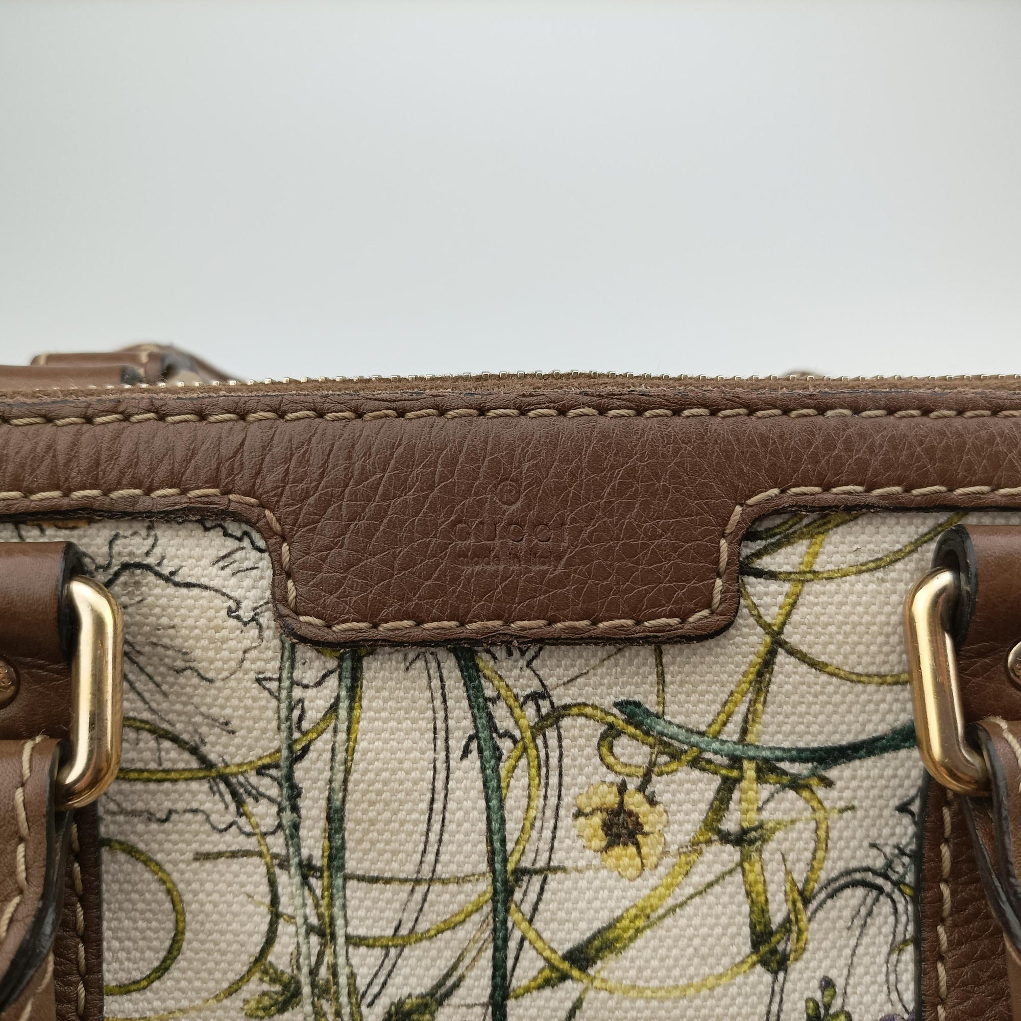 flora print Multicolour Leather×Canvas 247205 C013772909フローラプリント マルチカラー レザー×キャンバス 247205 C013772909