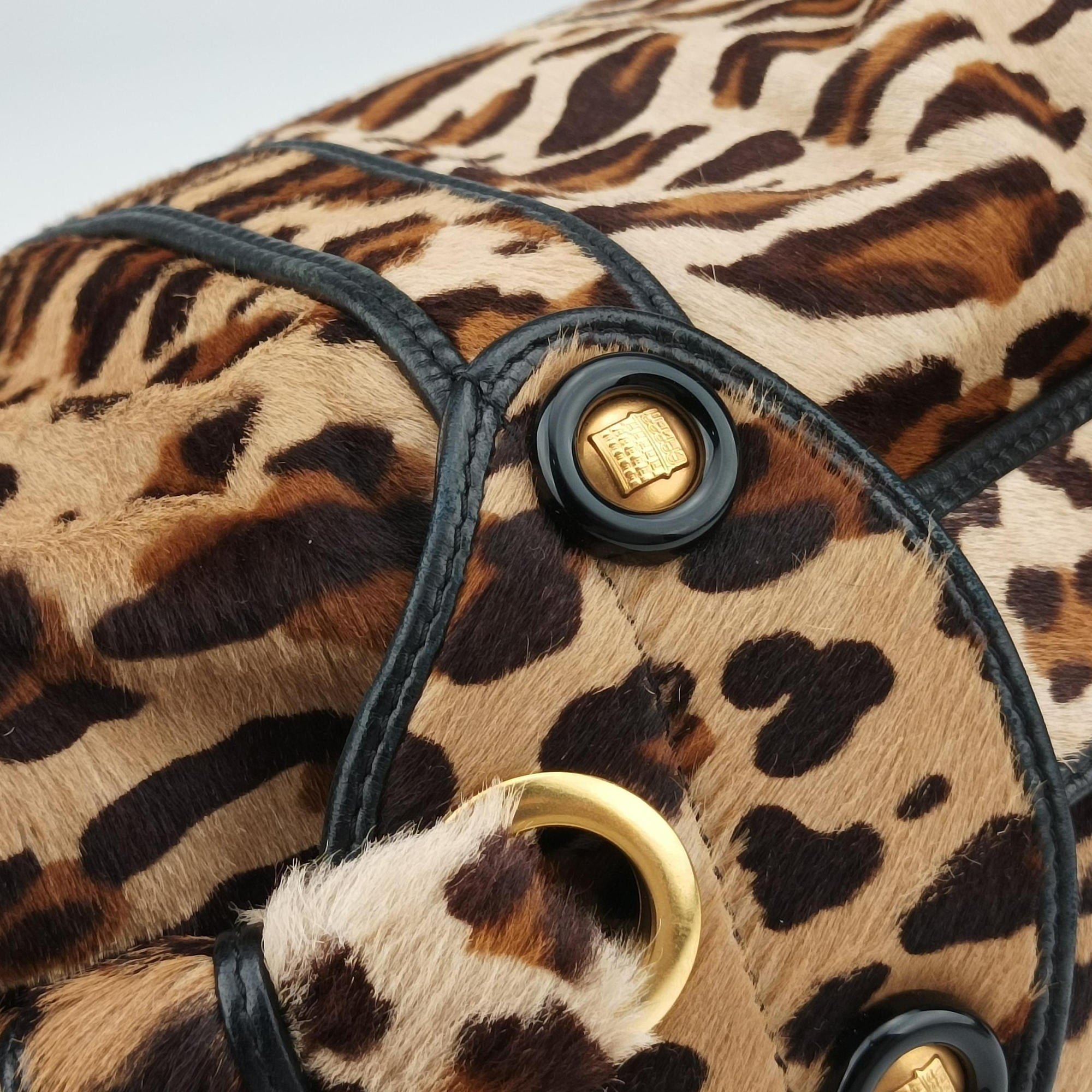 Leopard Print Brown×Multicolour pony hair 8BR554 5260-8BR554-VXI-069レオパード プリント ブラウン×マルチカラー ハラコ 8BR554 5260-8BR554-VXI-069