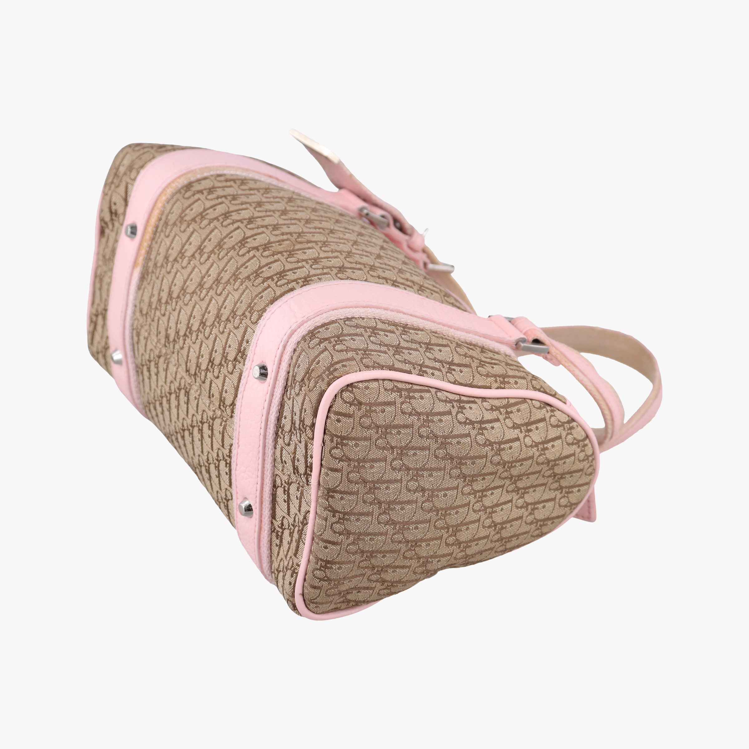Street Chic Pink×Beige Canvas x Leather 07-BO-0036ストリートシック ピンク×ベージュ キャンバス×レザー 07-BO-0036