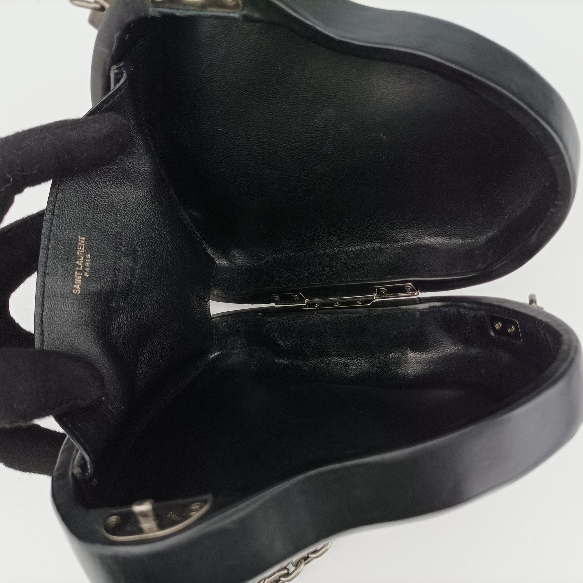 Love box heart Black Leather 564323 BCI564323.0319ラブボックス ハート型 ブラック レザー 564323 BCI564323.0319