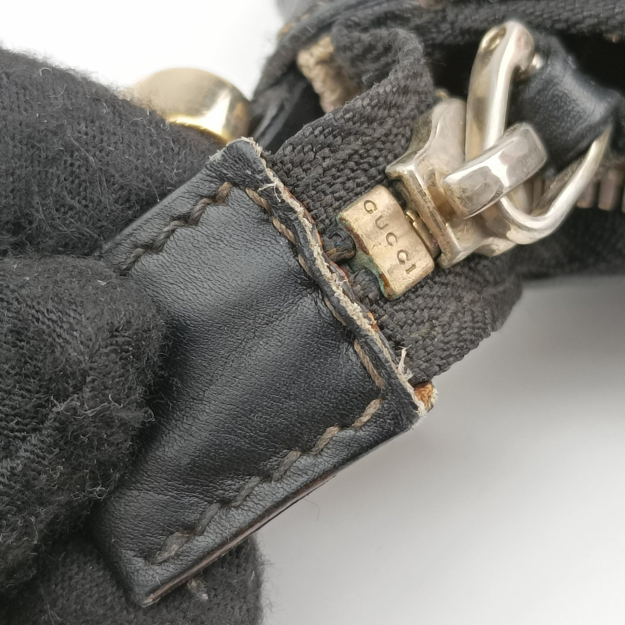 Crest Ivory × Black Leather×Canvas 141446 クレスト アイボリー × ブラック レザー×キャンバス 141446