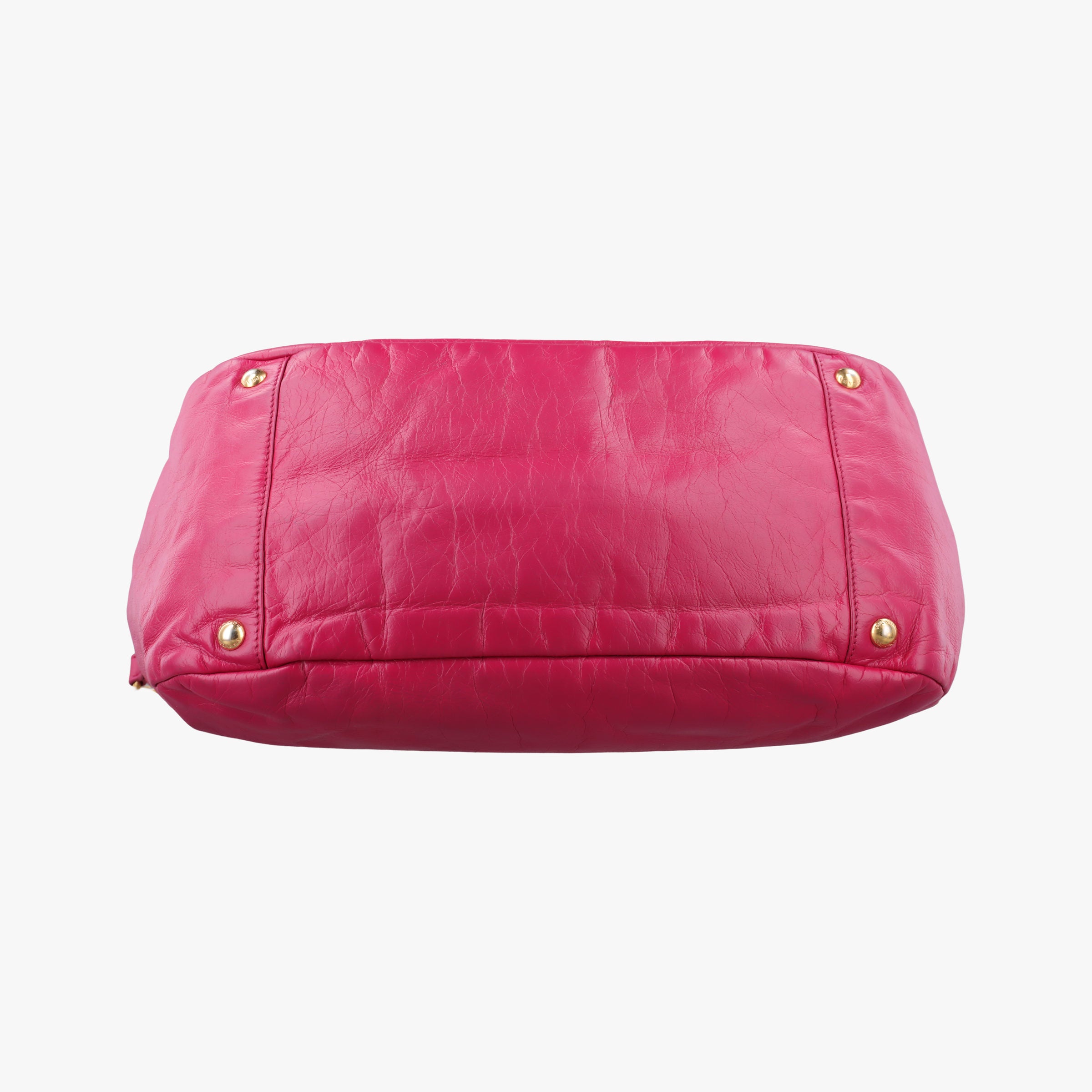Triangle Logo Plate Rose Leather 180トライアングルロゴプレート ローズ レッド レザー 180