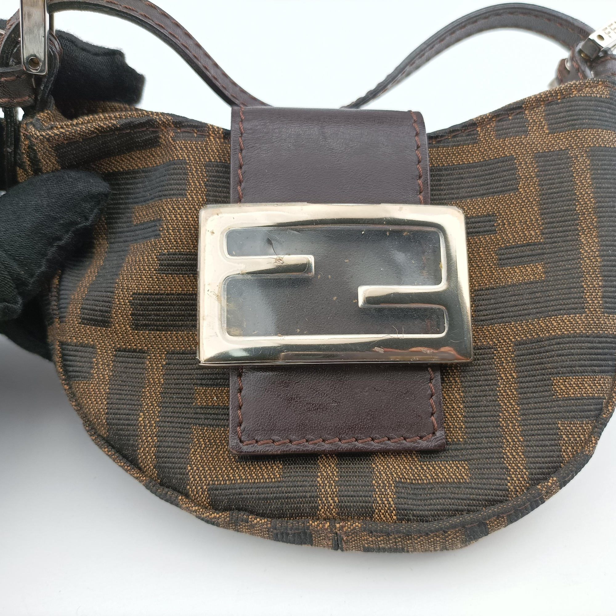 Mini croissants Brown canvas× leather 26673 2303-26673-009ミニクロワッサン ブラウン キャンバス× レザー 26673 2303-26673-009