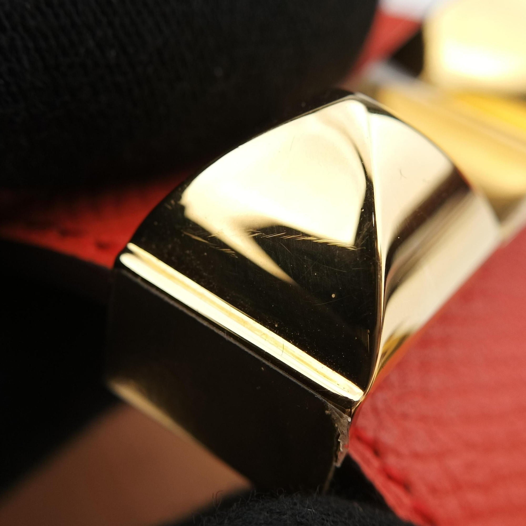 Collier de chien Orange×golden Leather × GP S T ID 012コリエ ド シアン オレンジ×ゴールド レザー×GP S T ID 012