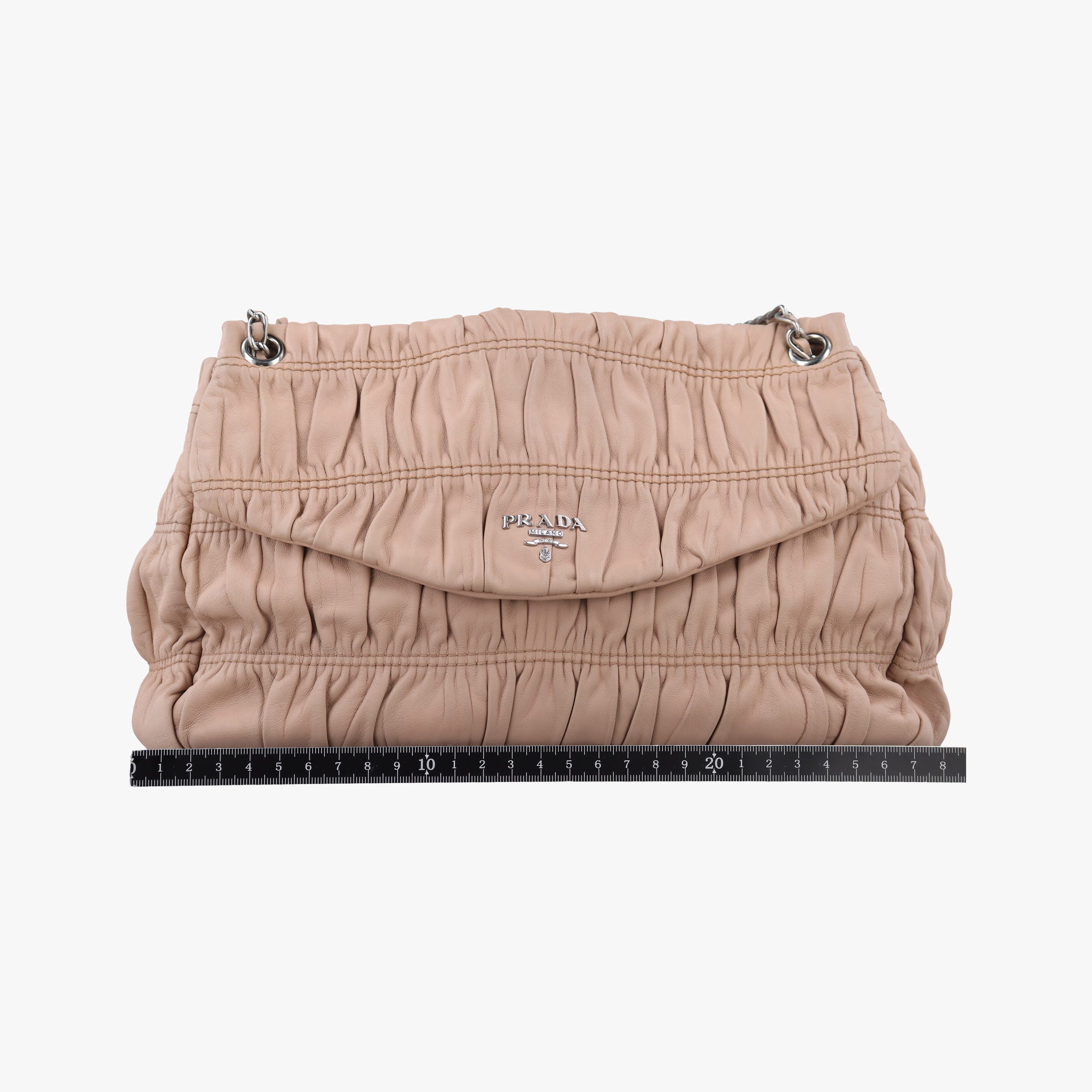 Gaufre Logo Flap Pink Nappa Leather BT0939 7/Qギャザー ロゴフラップ ピンク ナッパレザー BT0939 7/Q