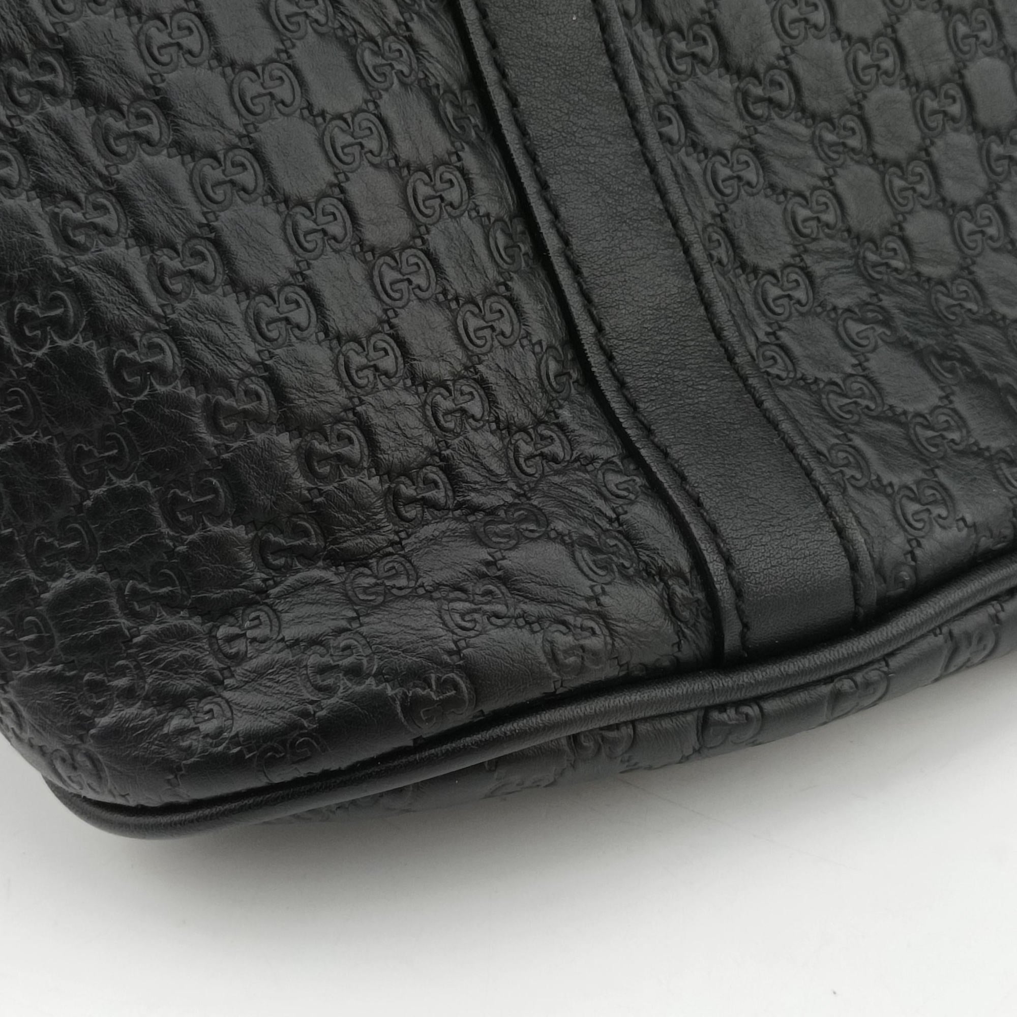 Microguccissima Black Leather 449663 A027587868マイクログッチシマ ブラック レザー 449663 A027587868