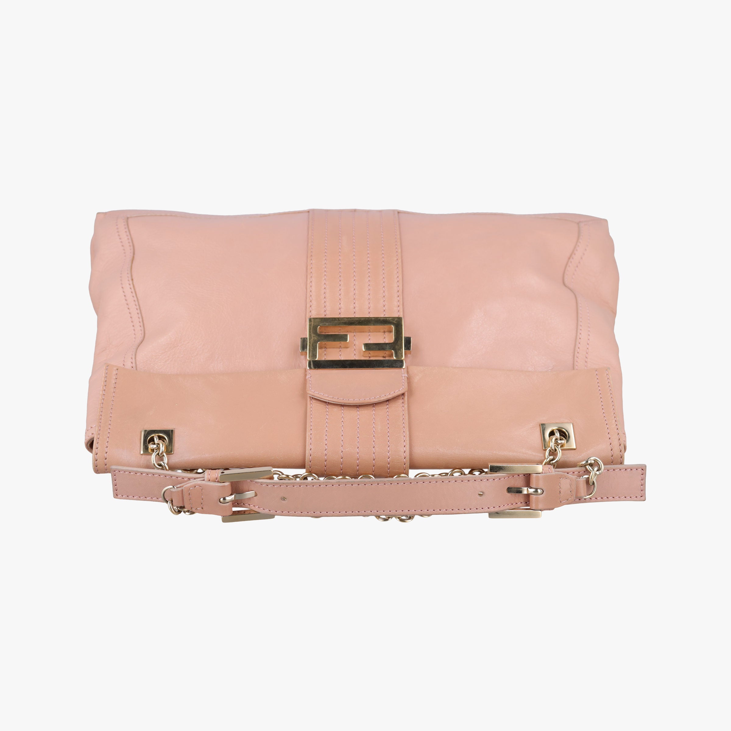 Maxi Baguette Flap Pink Leather 8BT143 8BT143-ZM1 109-2579マキシ バゲット フラップ ピンク レザー 8BT143 8BT143-ZM1 109-2579